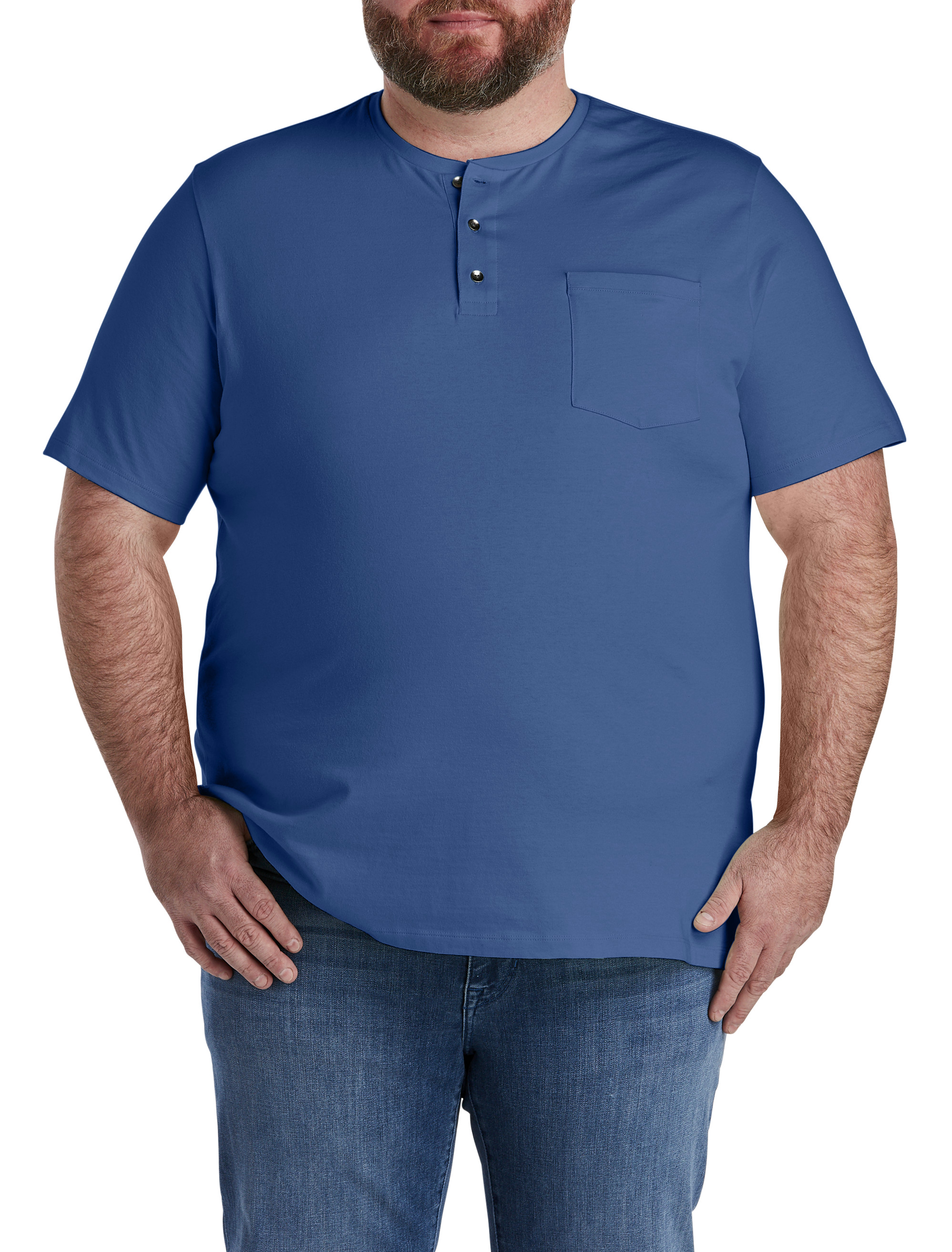 Big + Tall | Harbor Bay Slub Henley Shirt | DXL