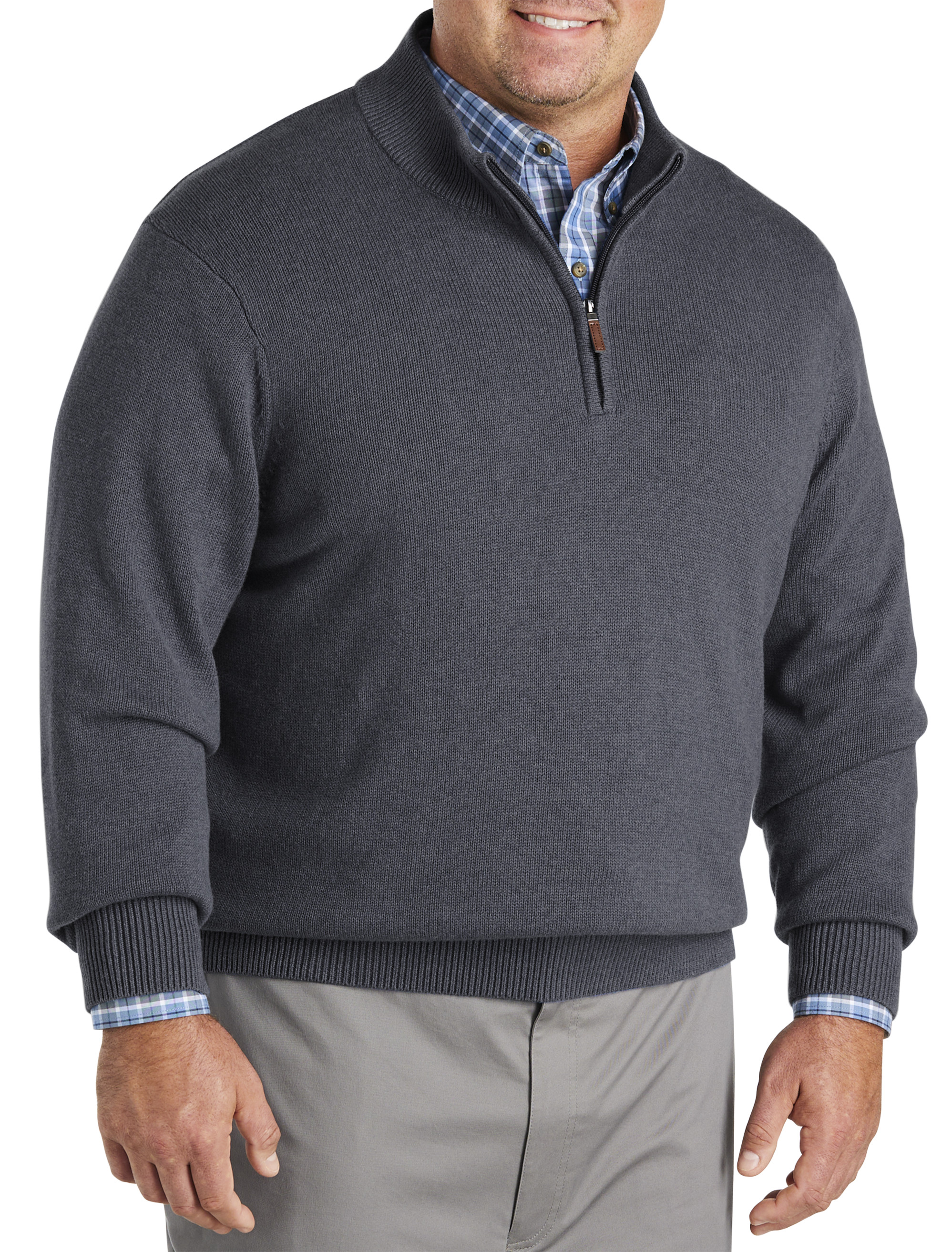 Big + Tall | Oak Hill Marled 1/4-Zip Sweater | DXL