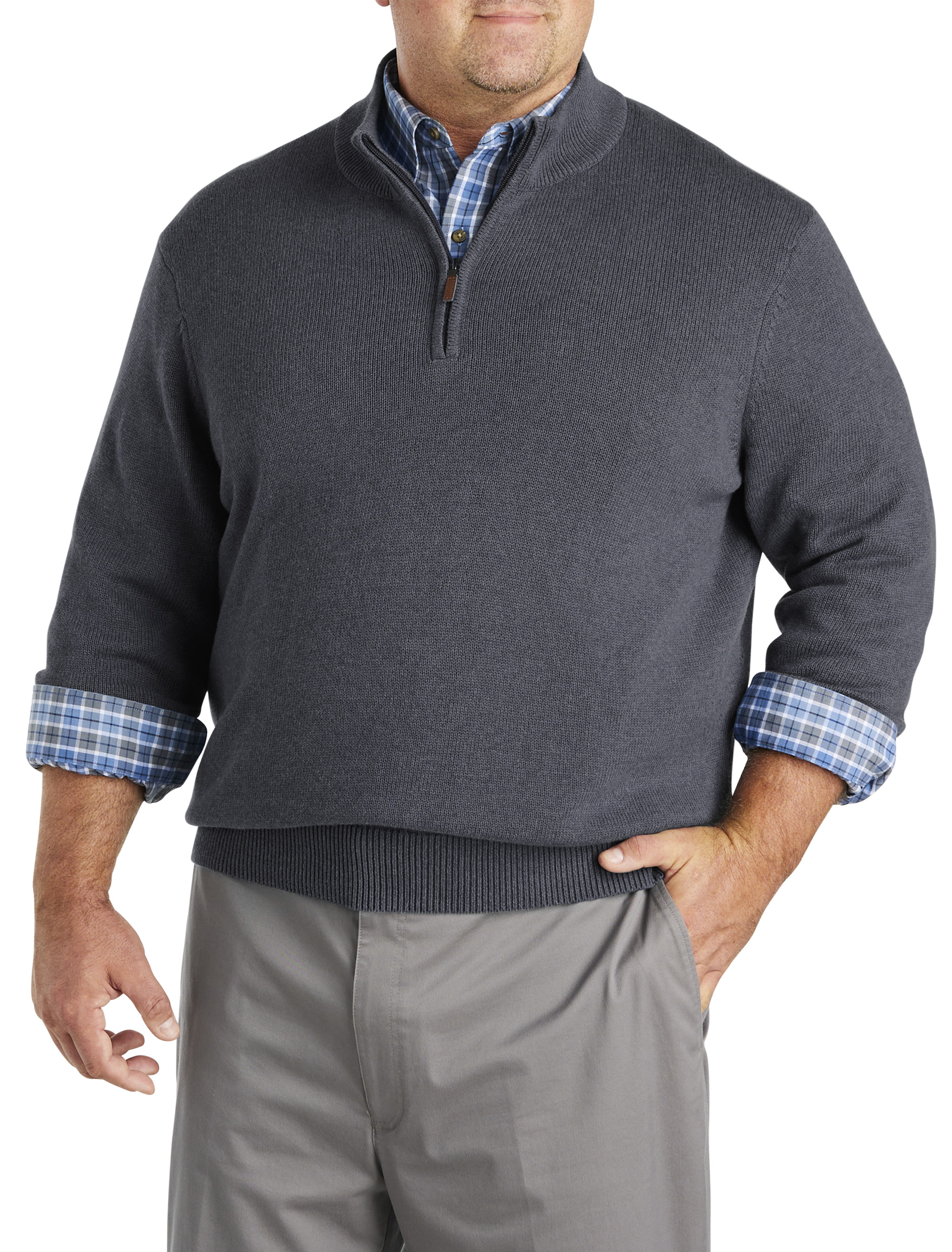 Marled 1/4-Zip Sweater