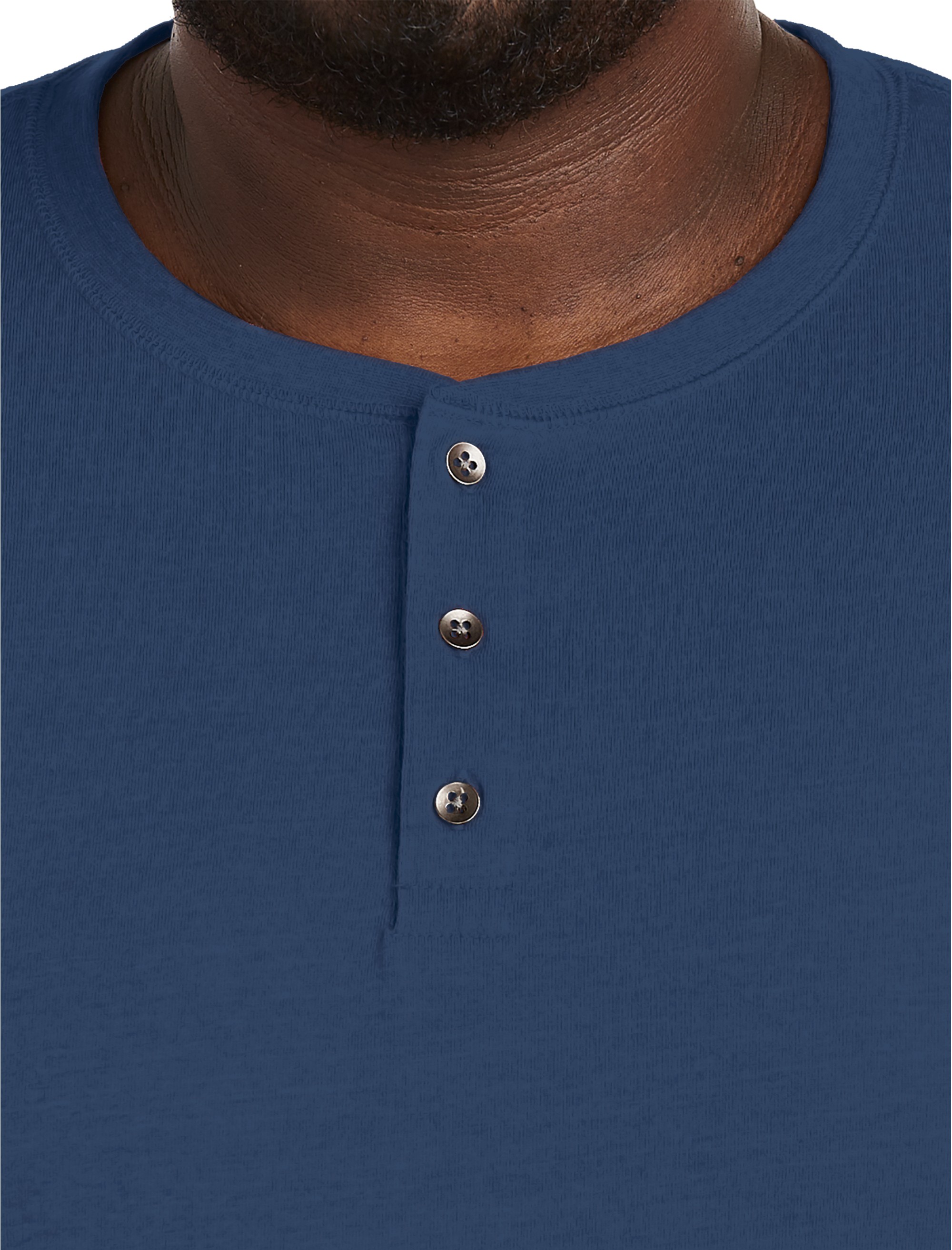 Long Sleeve Henley Shirt - thumbnail 2