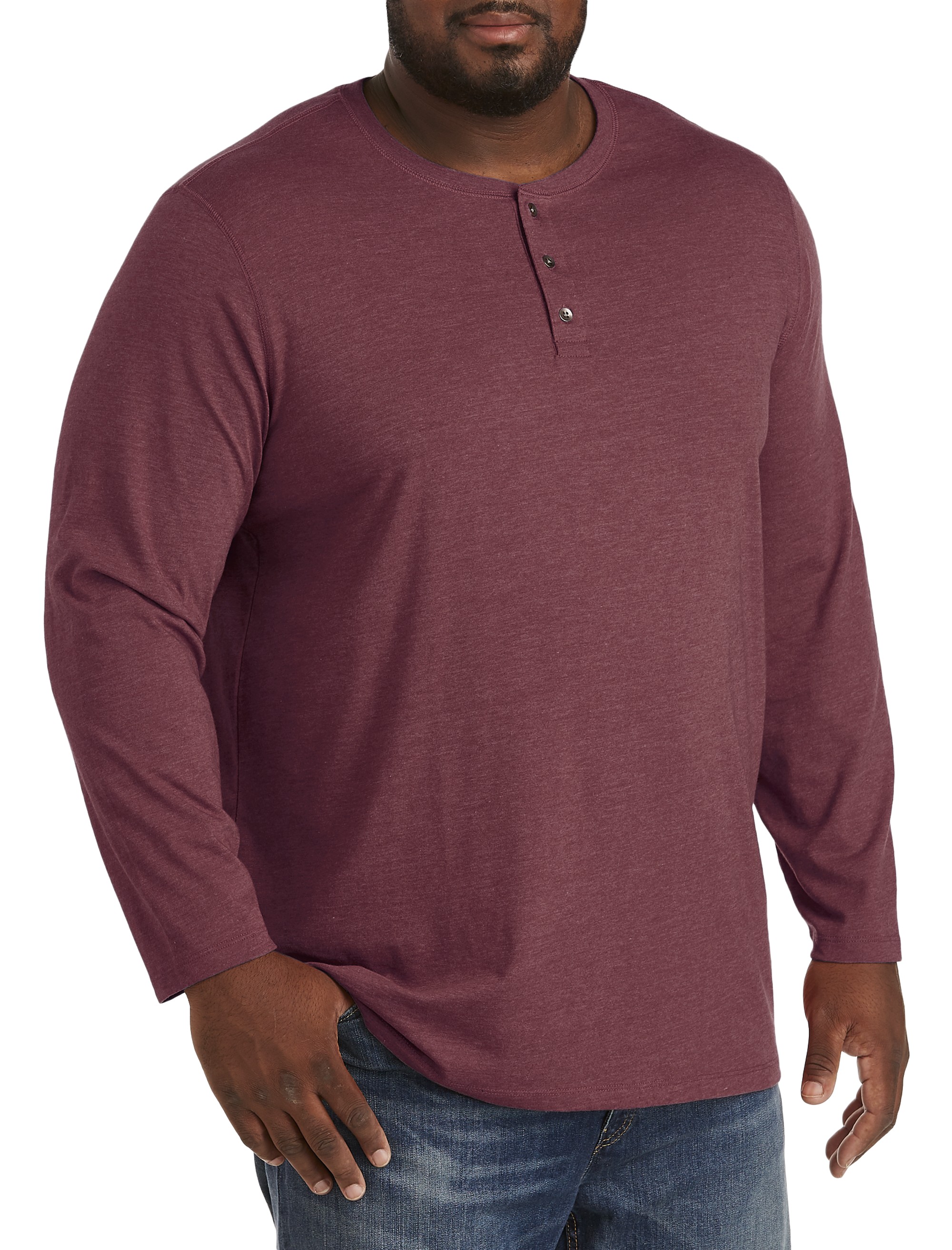 Long Sleeve Henley Shirt - thumbnail 3