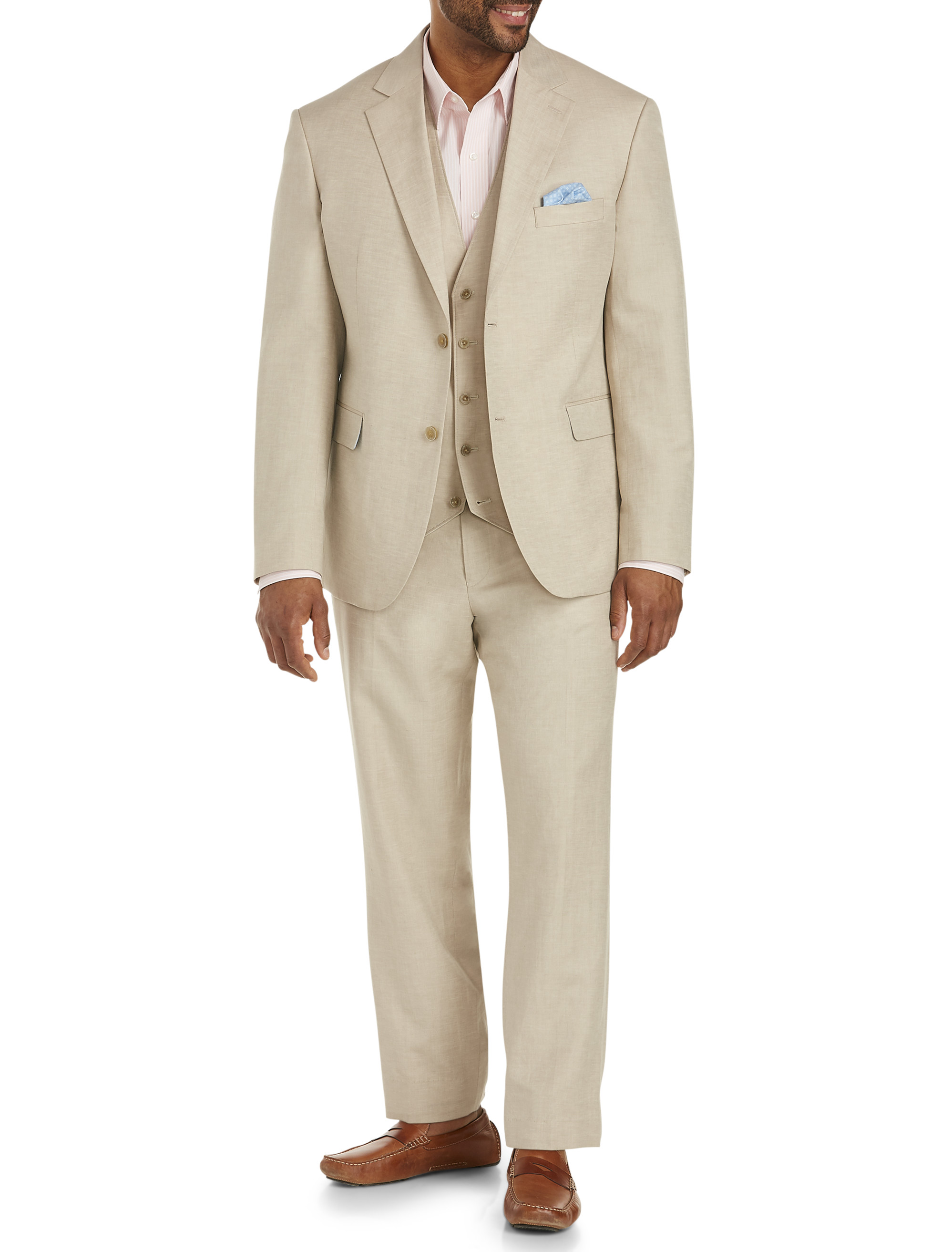 Jacket-Relaxer Linen-Blend Suit Jacket