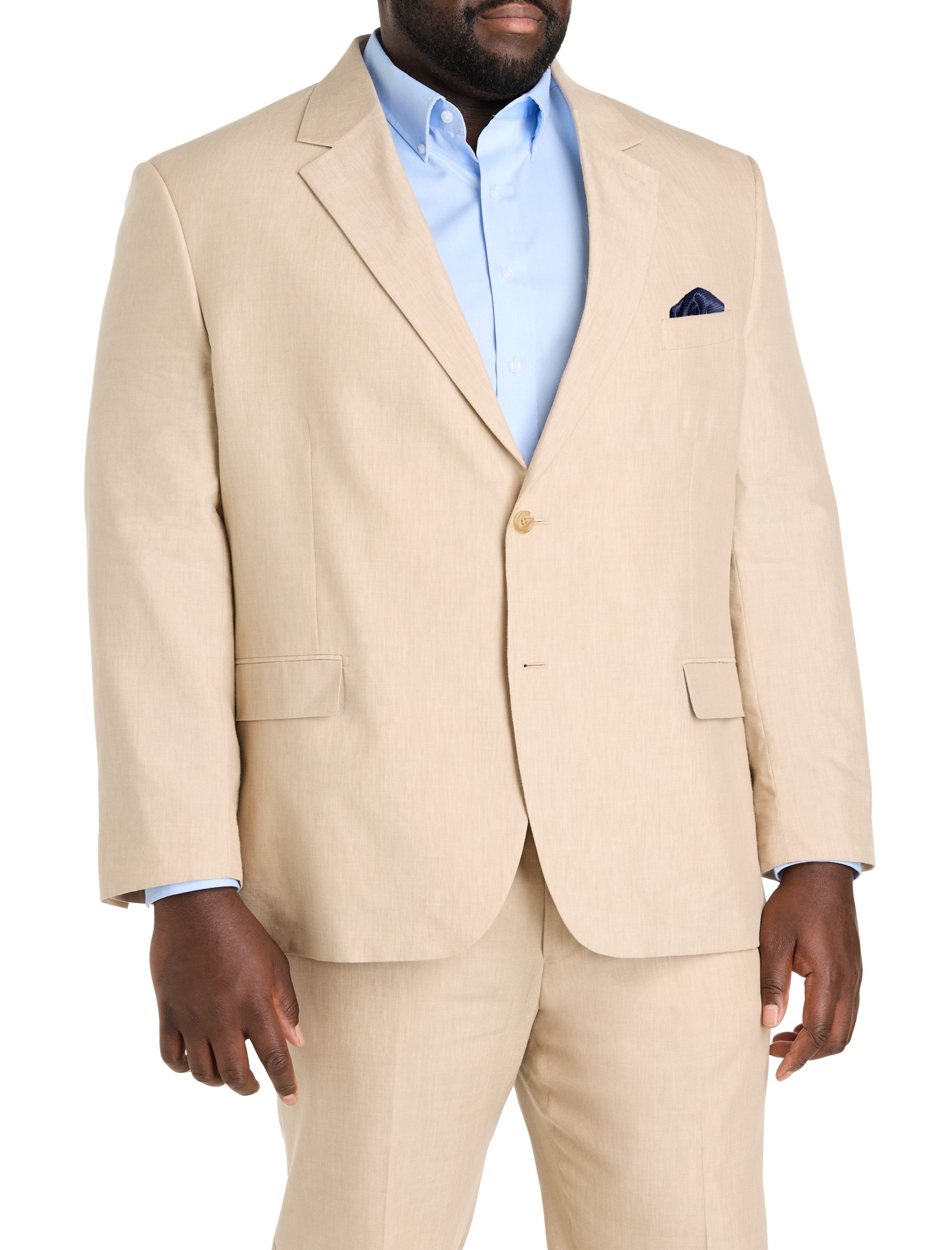 Jacket-Relaxer Linen-Blend Suit Jacket