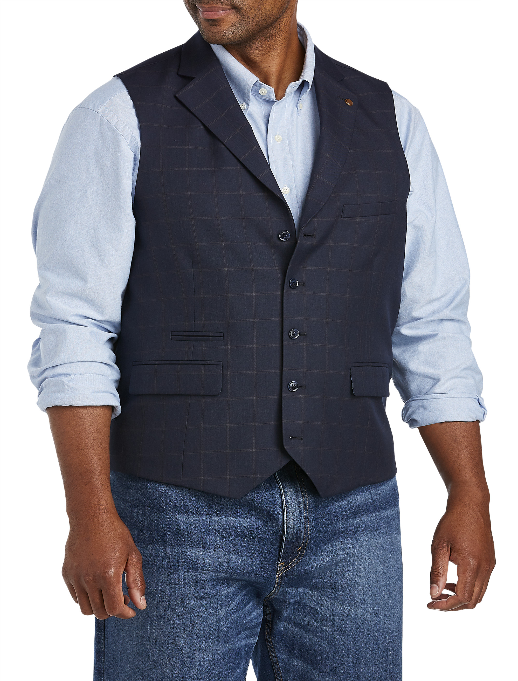 big & tall suit vests