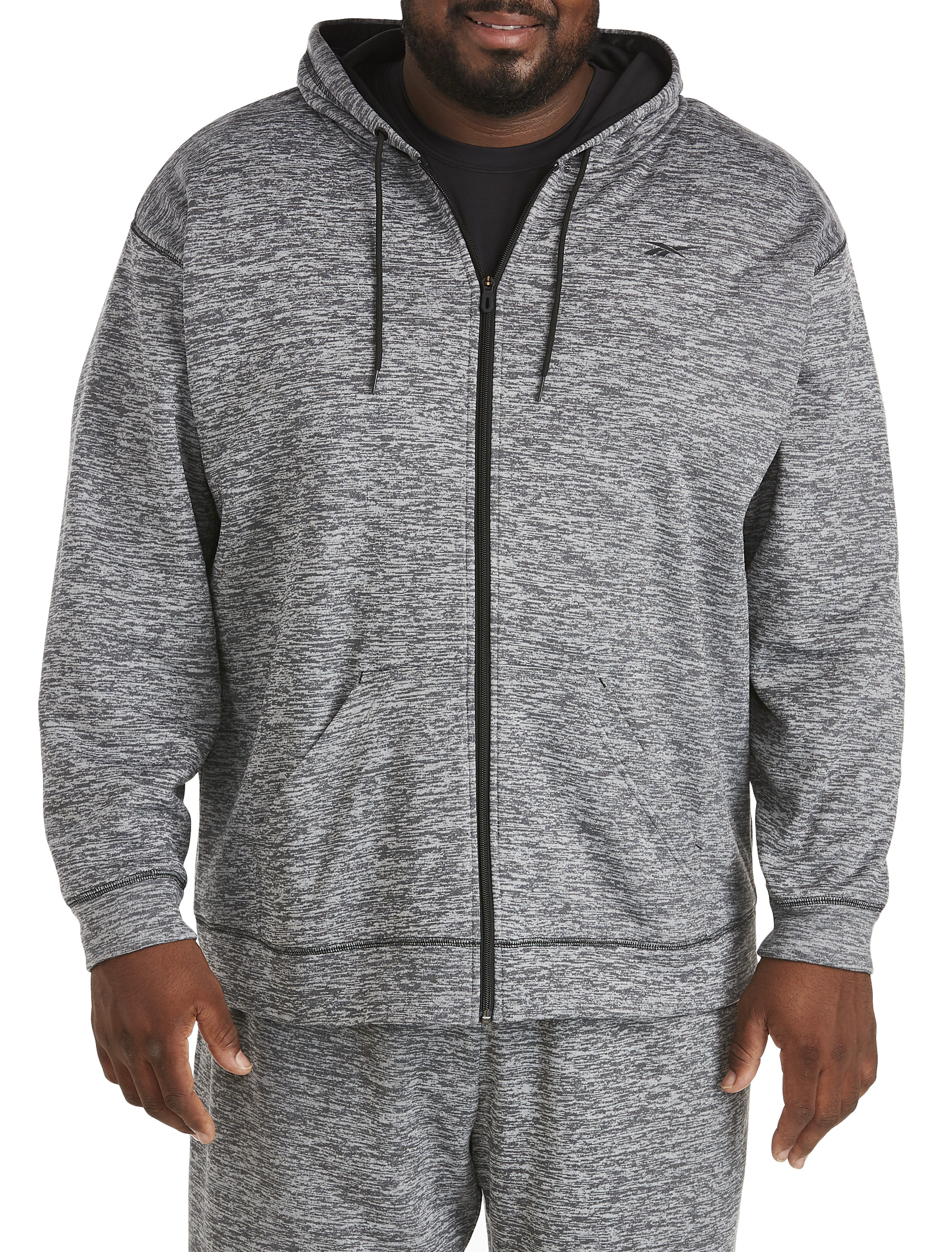 Reebok SpeedWick Full Zip Sweatshirt Grey