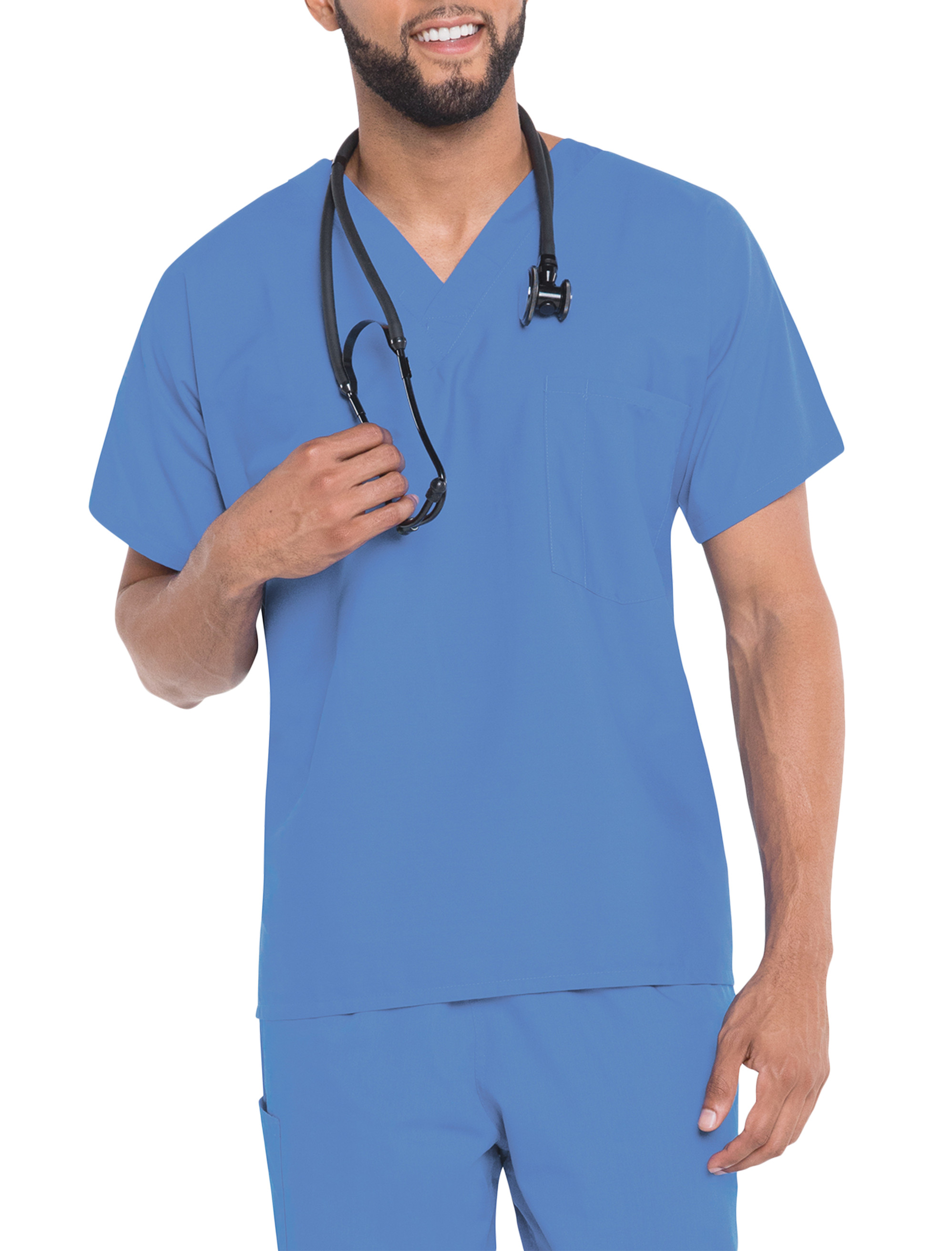 Big + Tall | Scrubzone Unisex V-Neck Scrub Top | DXL
