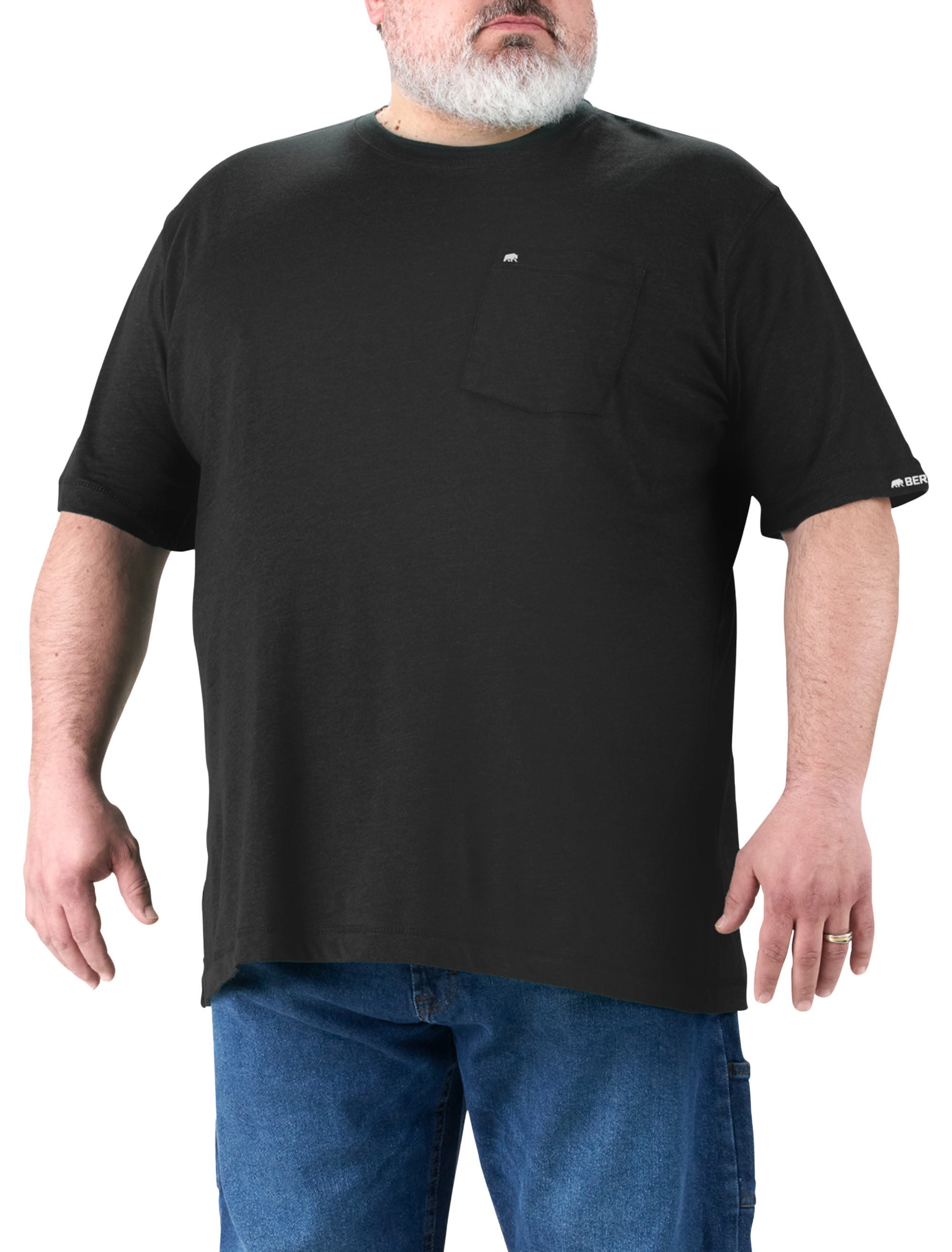 Men's Black Work Shirts | DXL