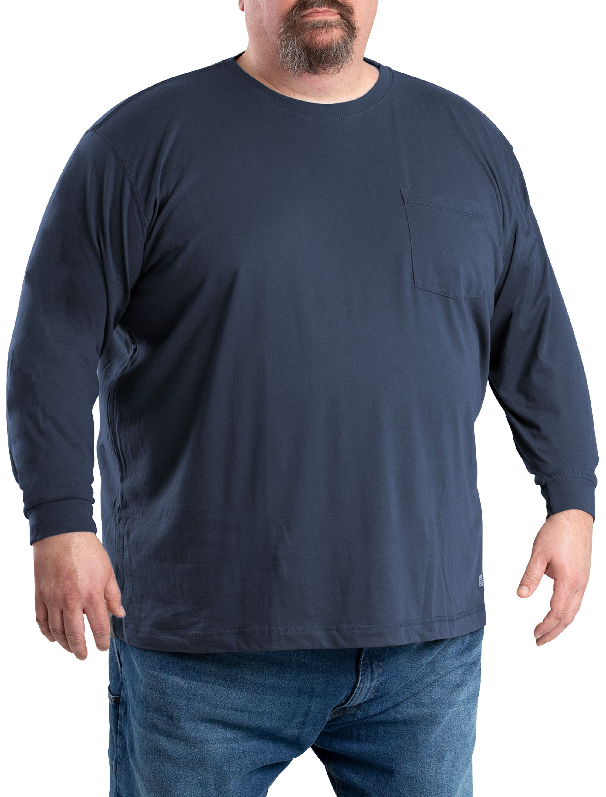 Navy Blue Long Sleeve Work Shirts | DXL