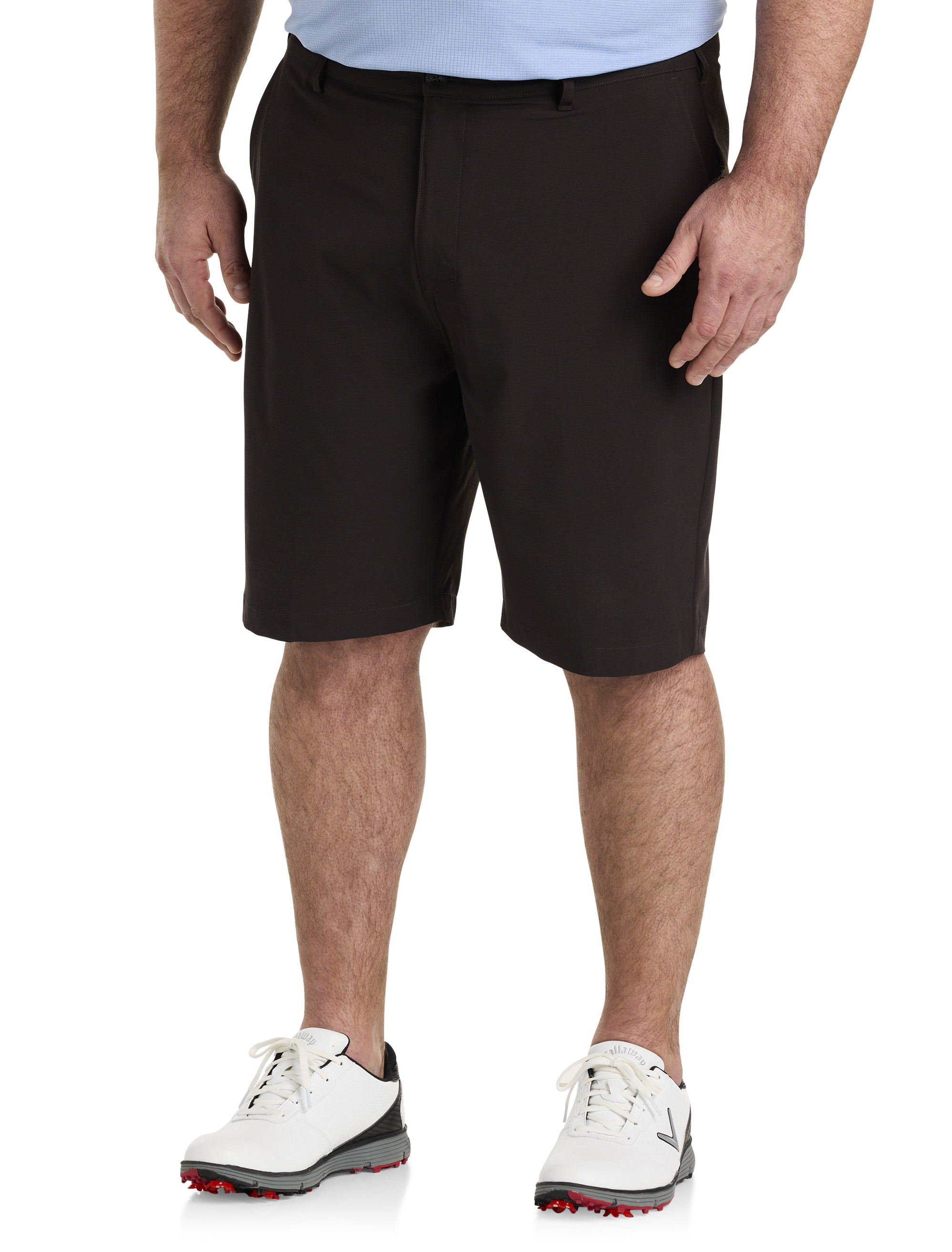 Callaway Apparel Big & Tall Opti-Stretch Solid Short with Active Waistband