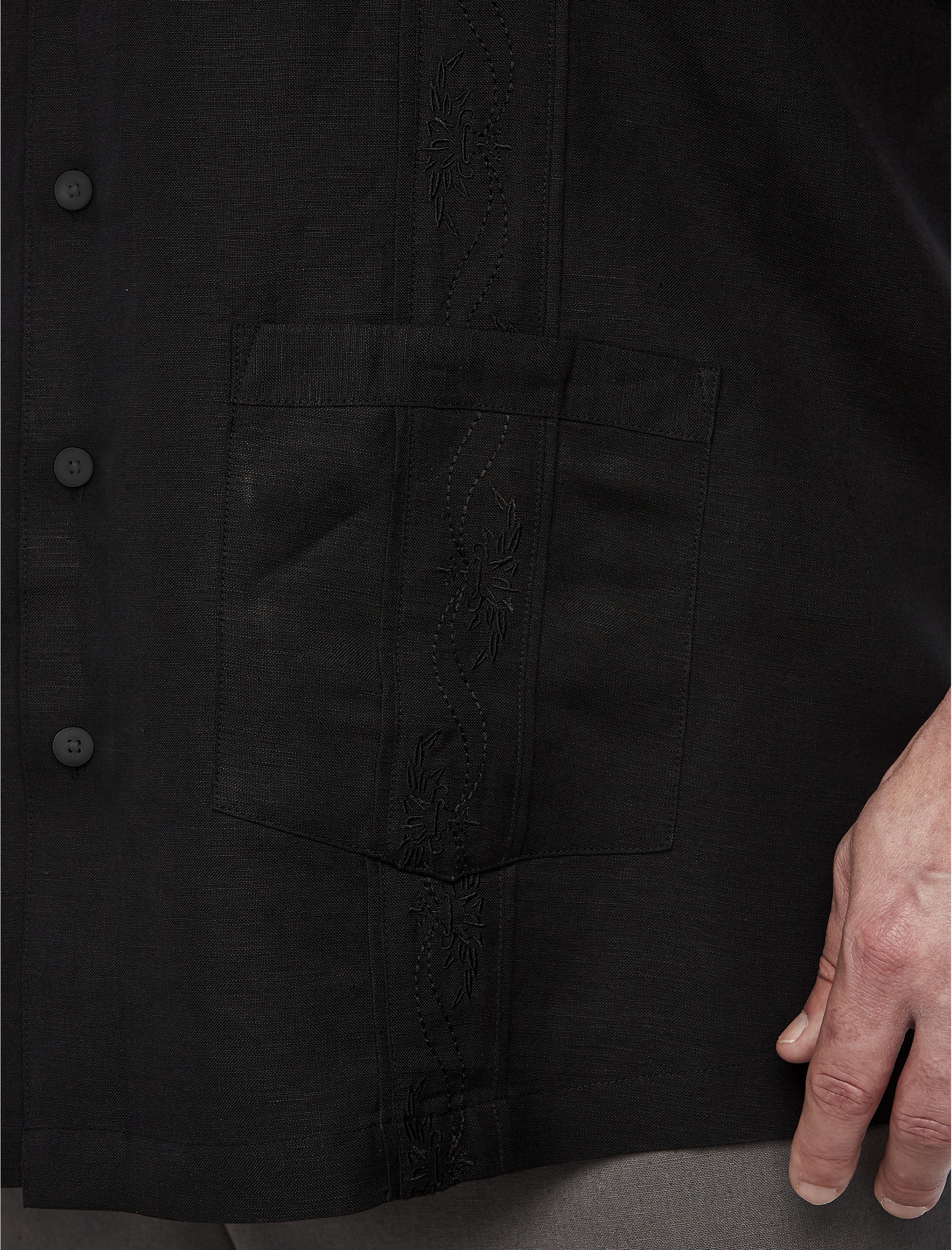 Embroidered Panel Sport Shirt - thumbnail 2