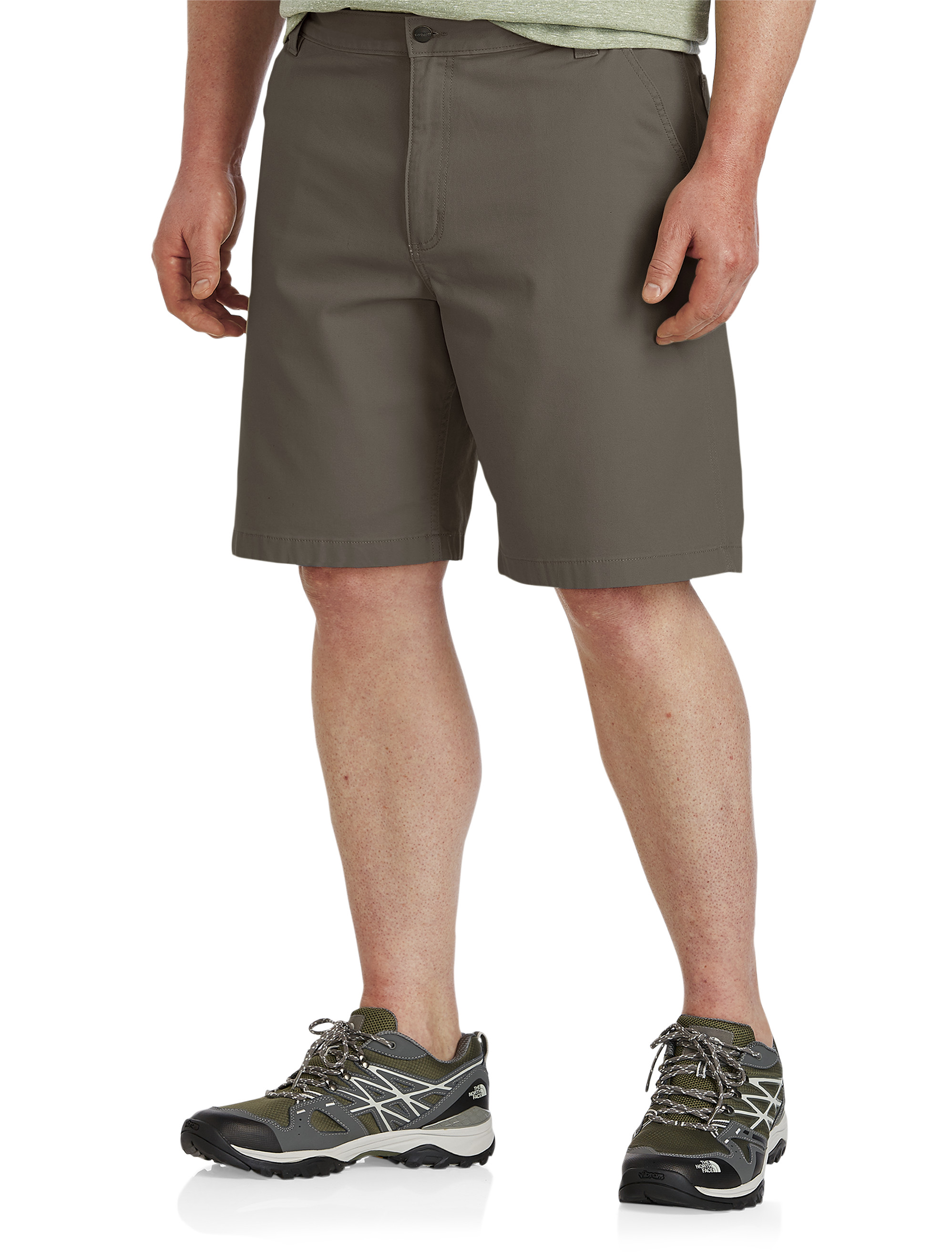 Big & Tall Men's Rugged Flex Relaxed-Fit Canvas Cargo Shorts - Tarmac - Size 52 Regular
