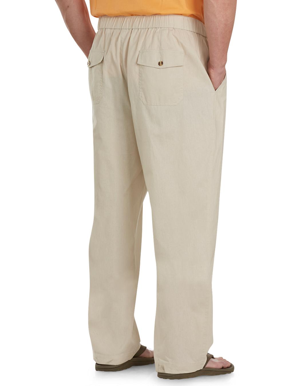 Big + Tall | Oak Hill Linen-Blend Drawstring Pants | DXL Big + Tall | Oak Hill Linen-Blend Drawstring Pants | DXL