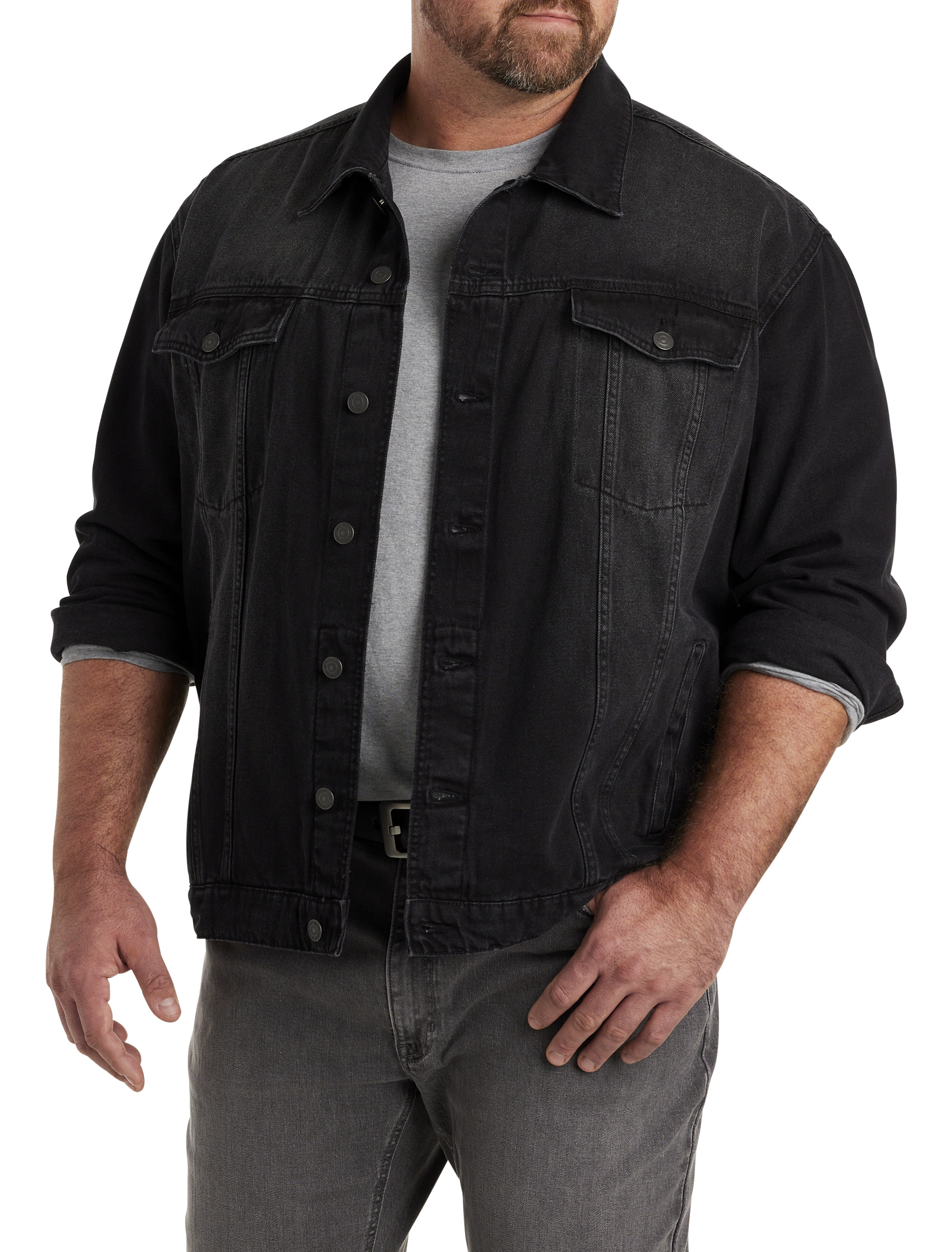 Mens big and on sale tall jean jacket