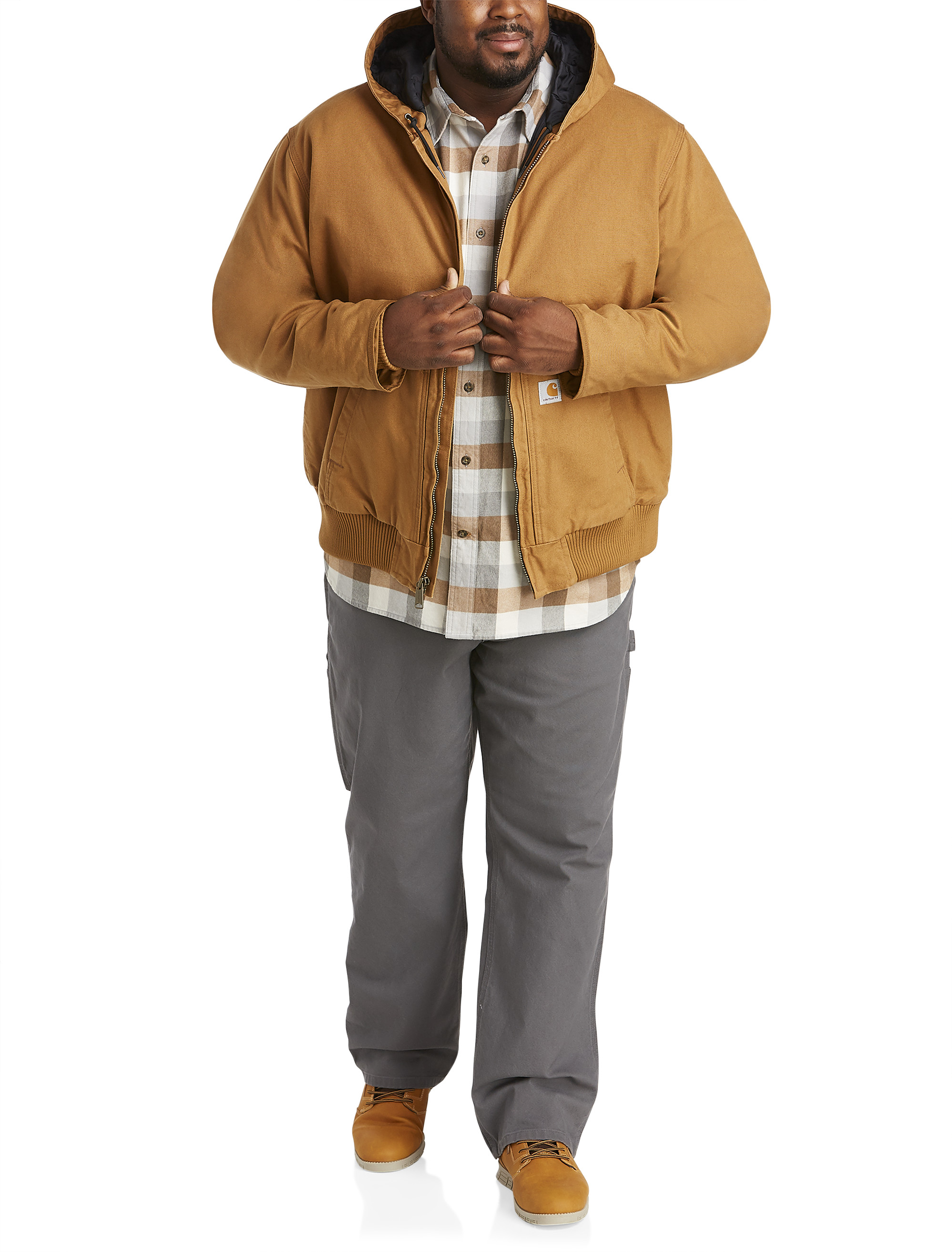 Big + Tall | Carhartt Loose-Fit Washed Duck Insulated Jacket | DXL