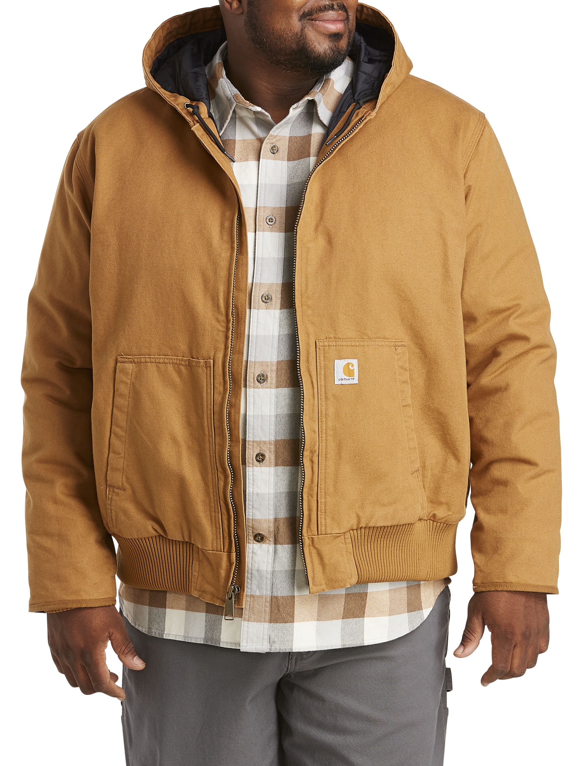Big + Tall   Carhartt Loose Fit Washed Duck Insulated Jacket   DXL