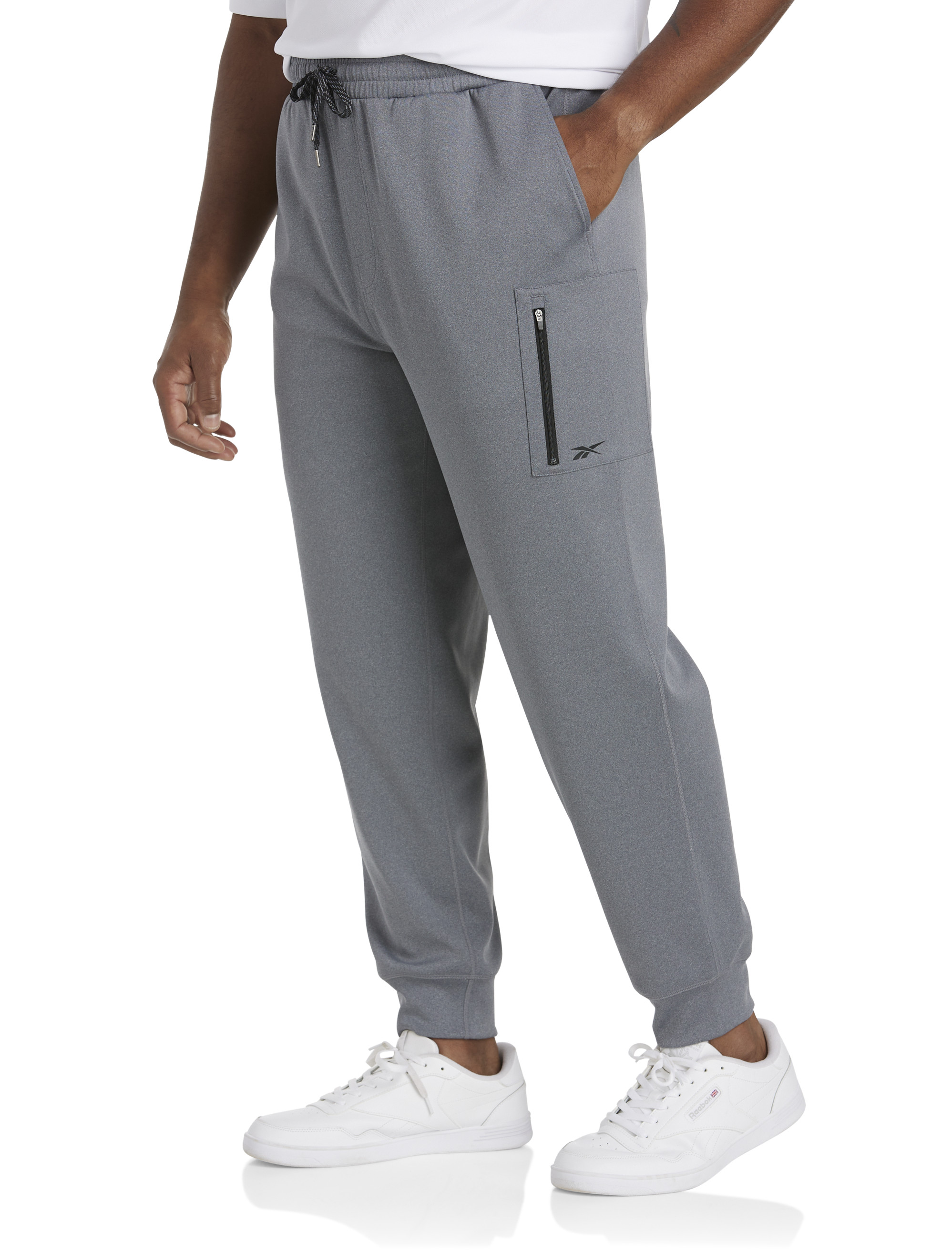 Reebok Identity Fleece Jogger in Medium Grey Heather / Medium Grey Heather