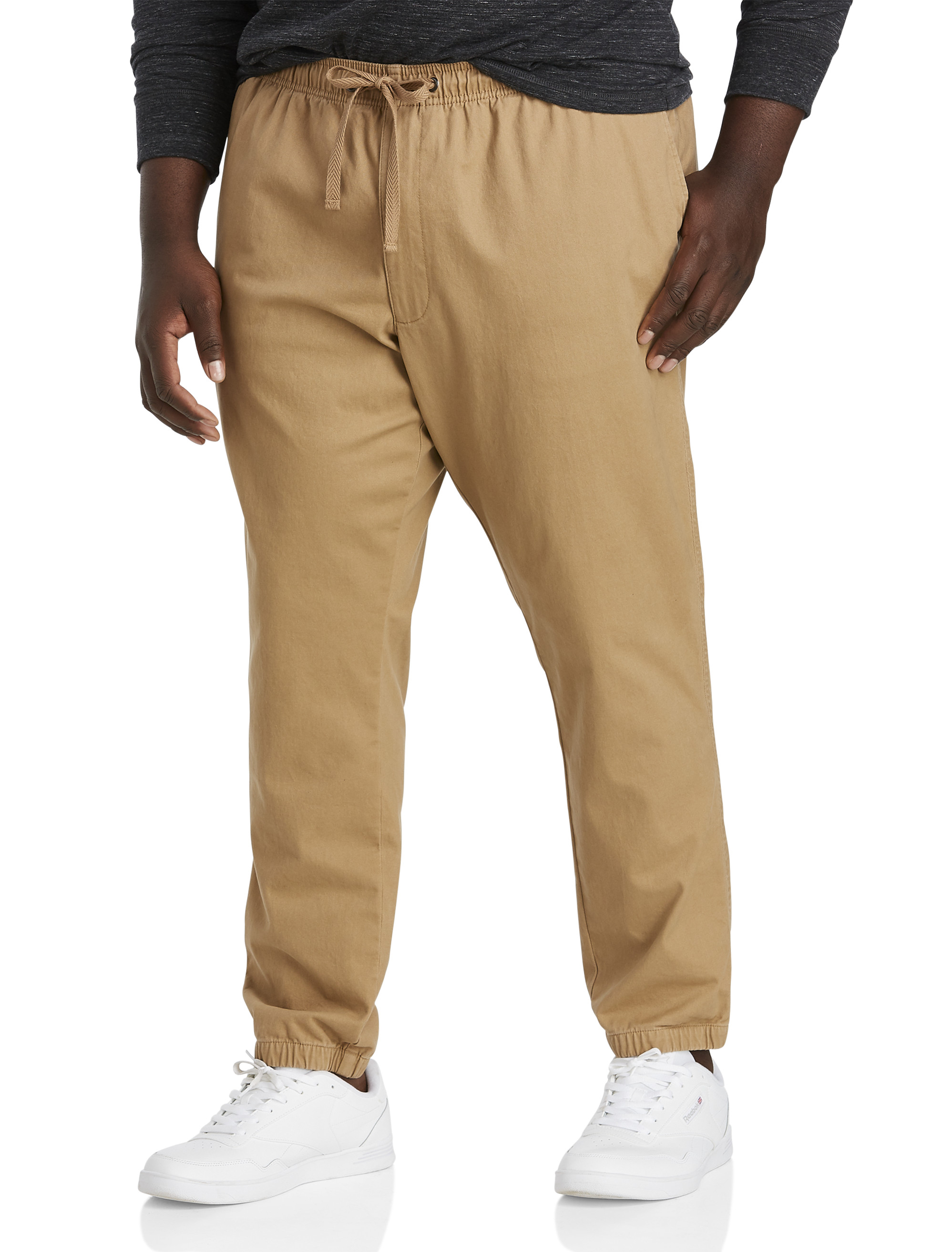 Khaki joggers clearance mens outfit