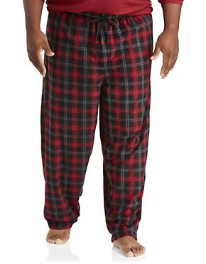 Nick Graham Mens Lightweight Cotton Mini Plaid Sleepwear Pajama Pants Large Blue 