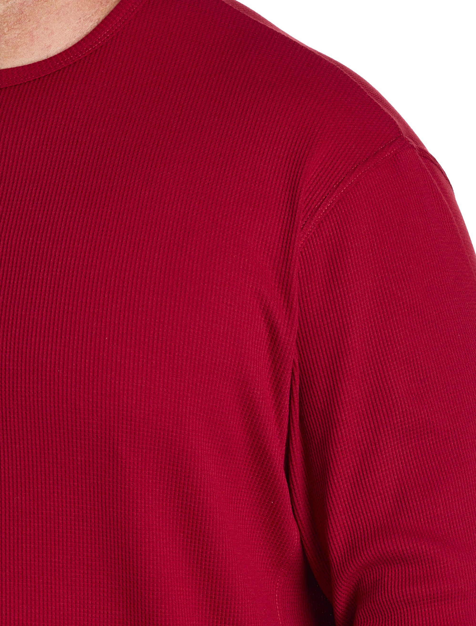 Big + Tall | Harbor Bay Long-Sleeve Waffle-Knit Crewneck Tee | DXL