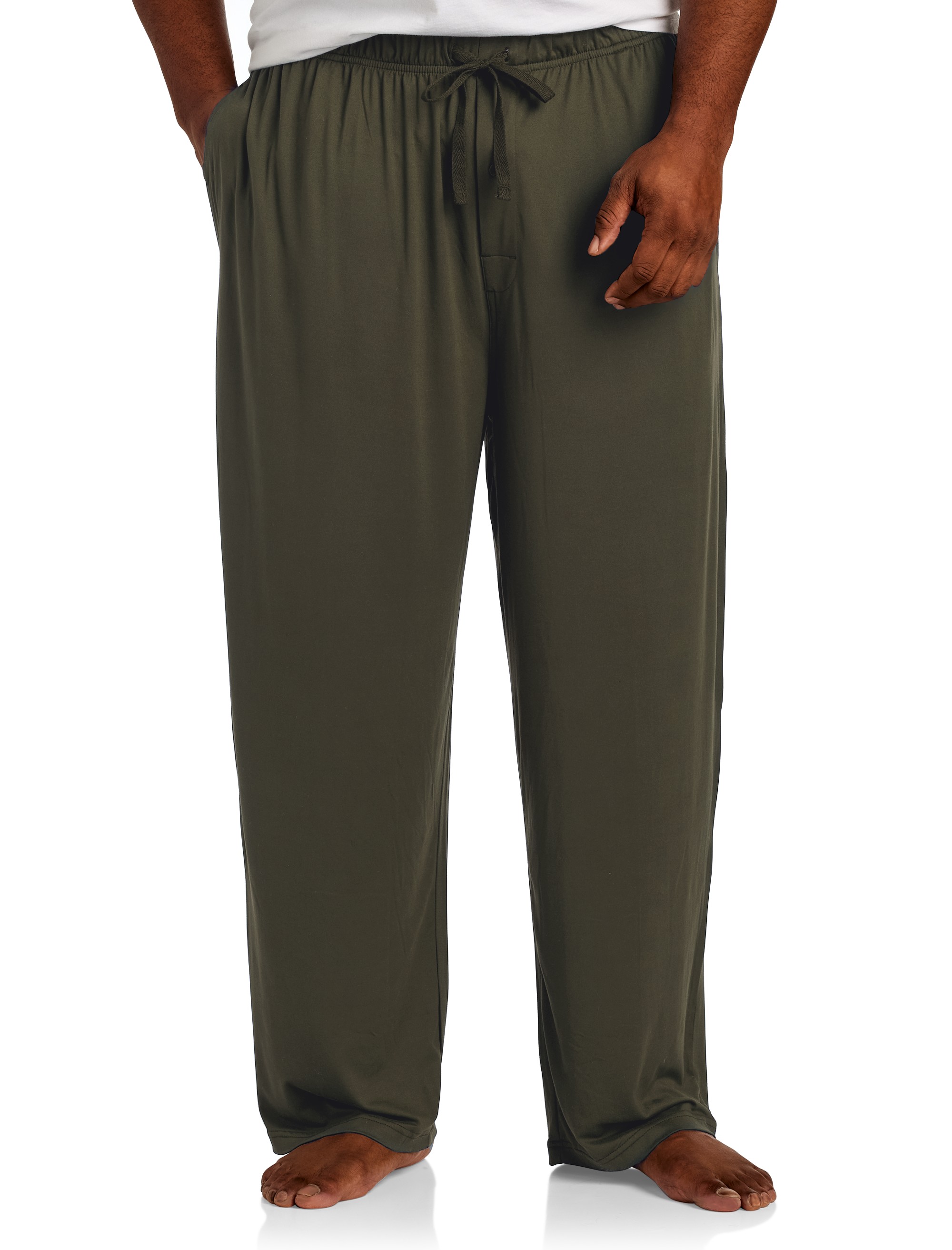 Knit Open-Hem Pants