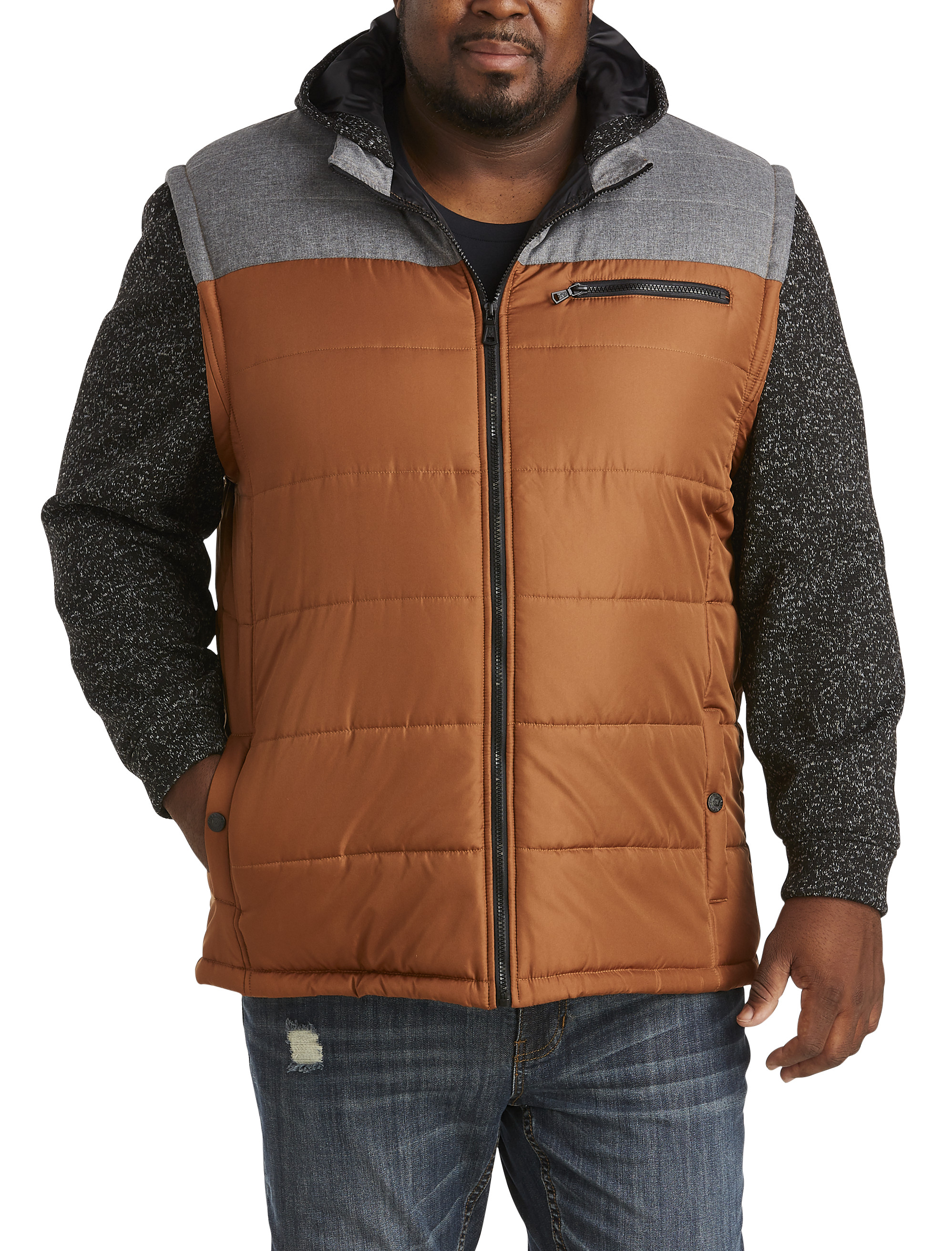 Colorblock Quilted Jacket