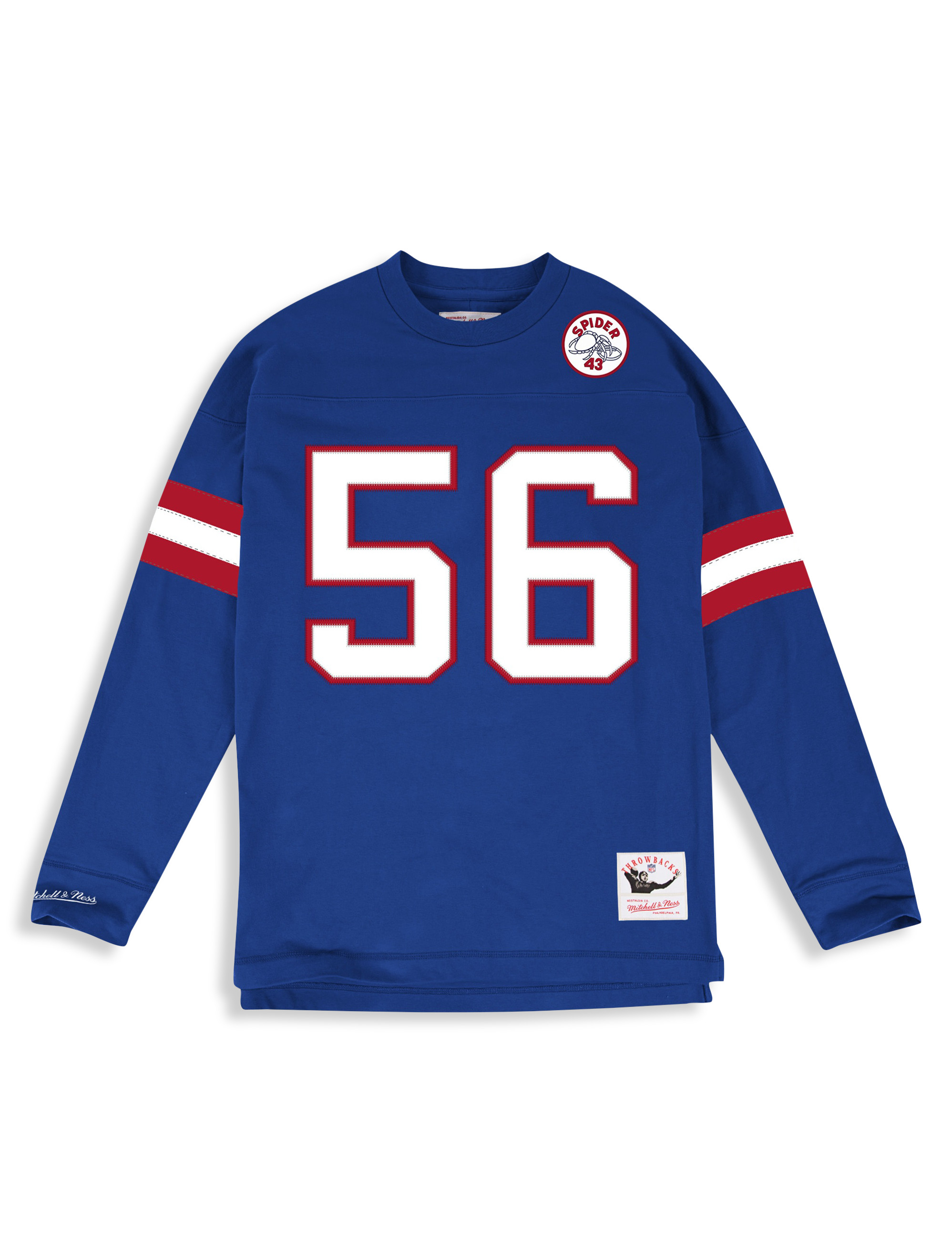 Mitchell & Ness, Shirts, Ny Giants Long Sleeve Hoodie Mitchell Ness  Throwback