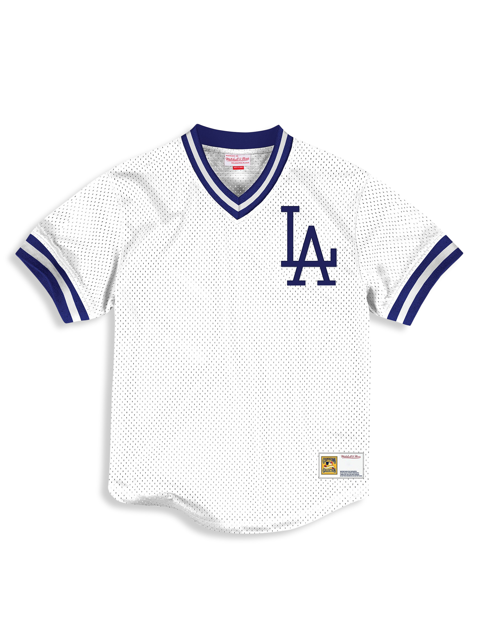 mitchell and ness dodgers v neck