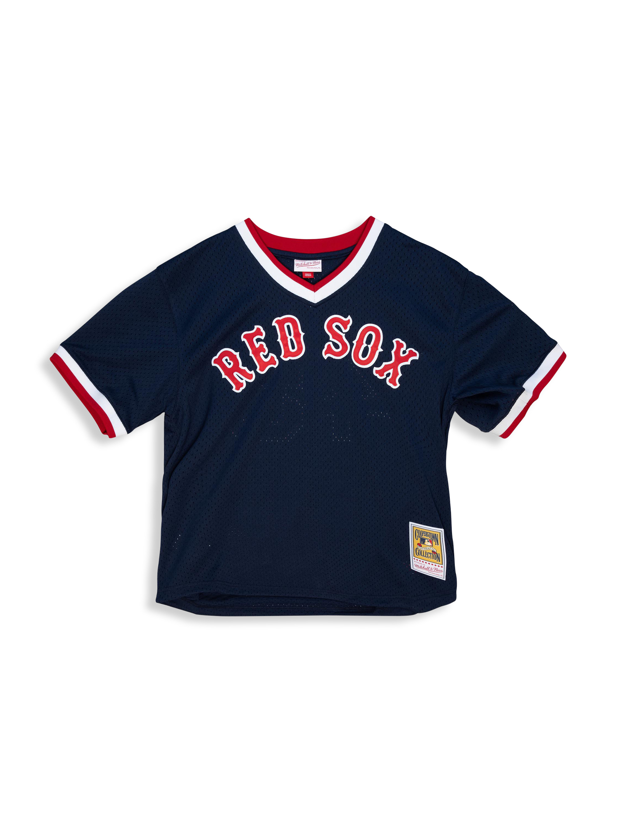Mitchell Ness Pedro Martinez Boston Red Sox 1999 Cooperstown Collection Mesh Pullover Jersey