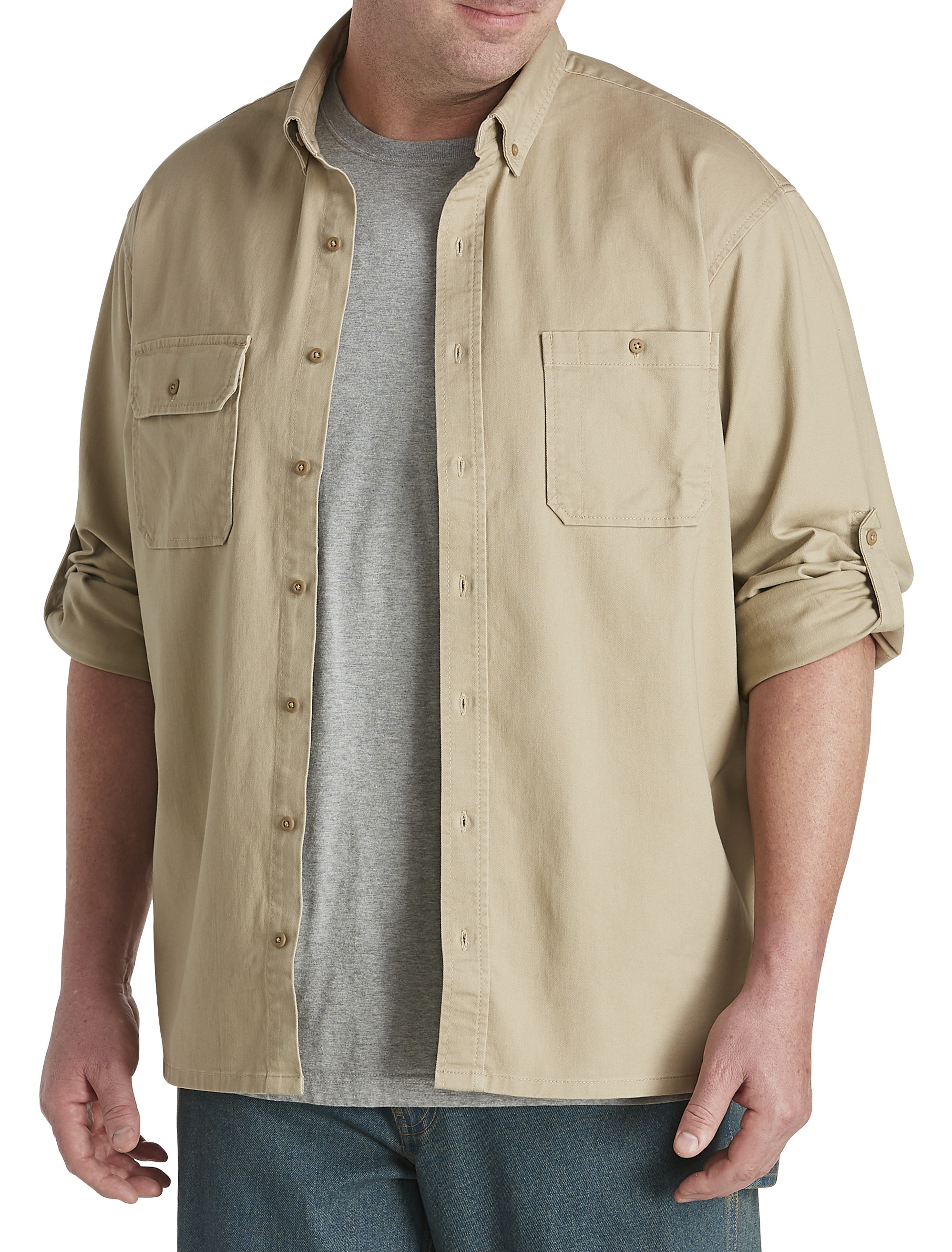 Men s Big Tall Work Shirts DXL