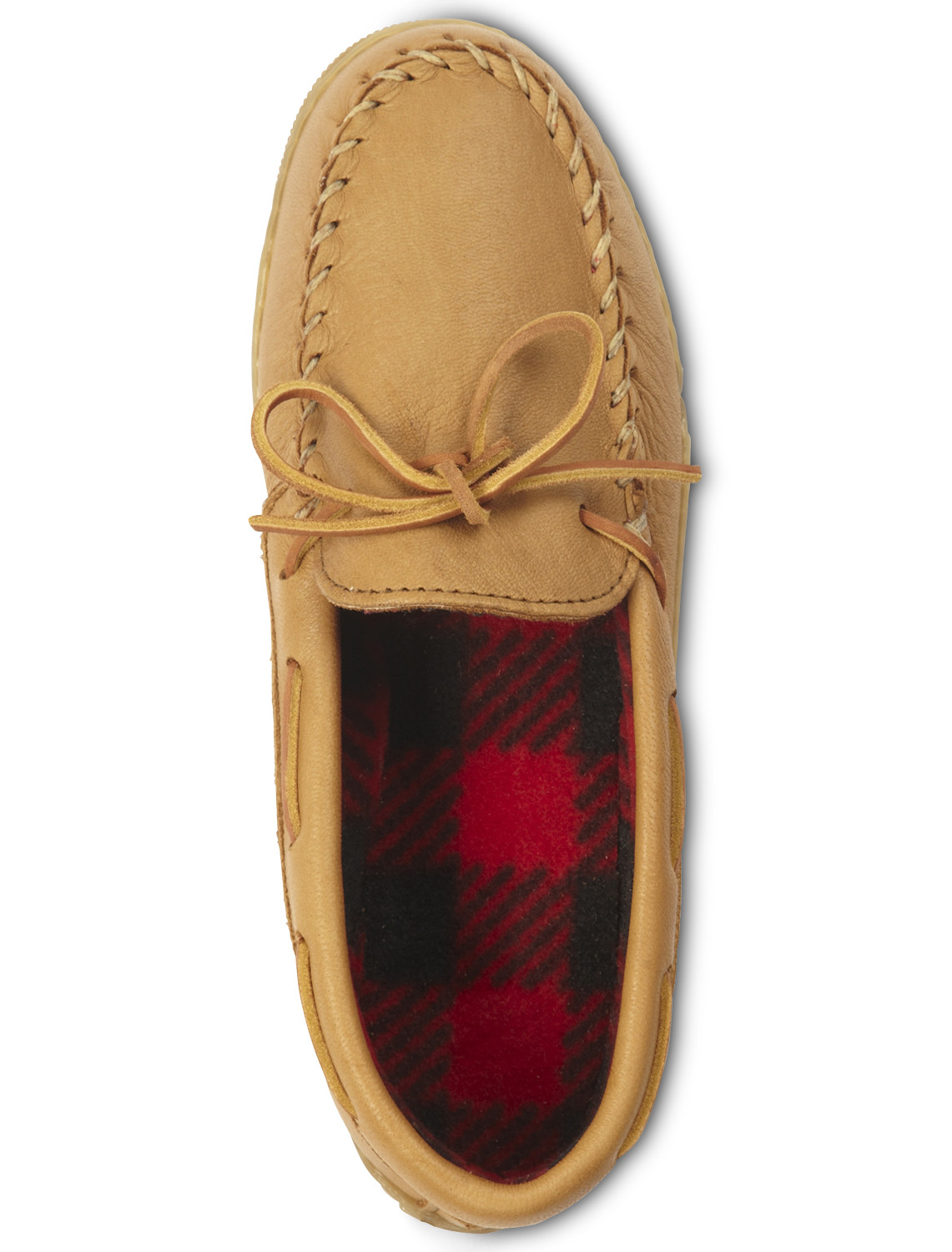 Fleece-Lined Moosehide Moccasin Slippers