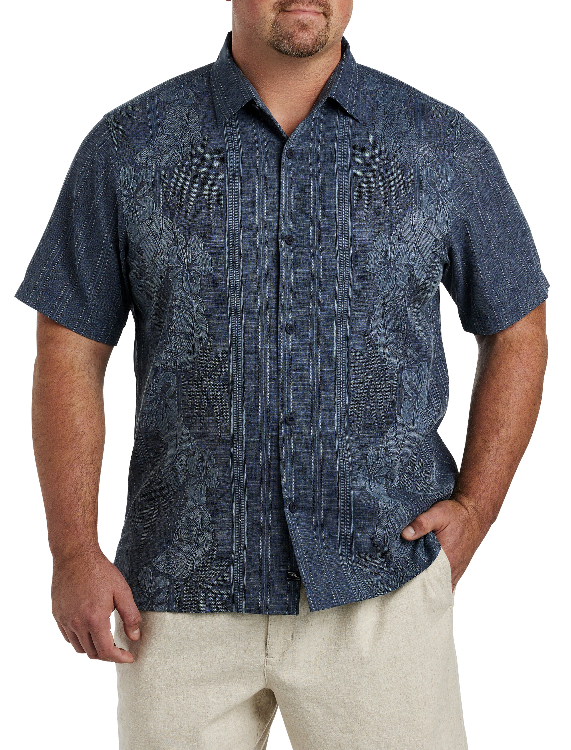 The Bali Hai - Short Sleeve Tropical Silk Shirt