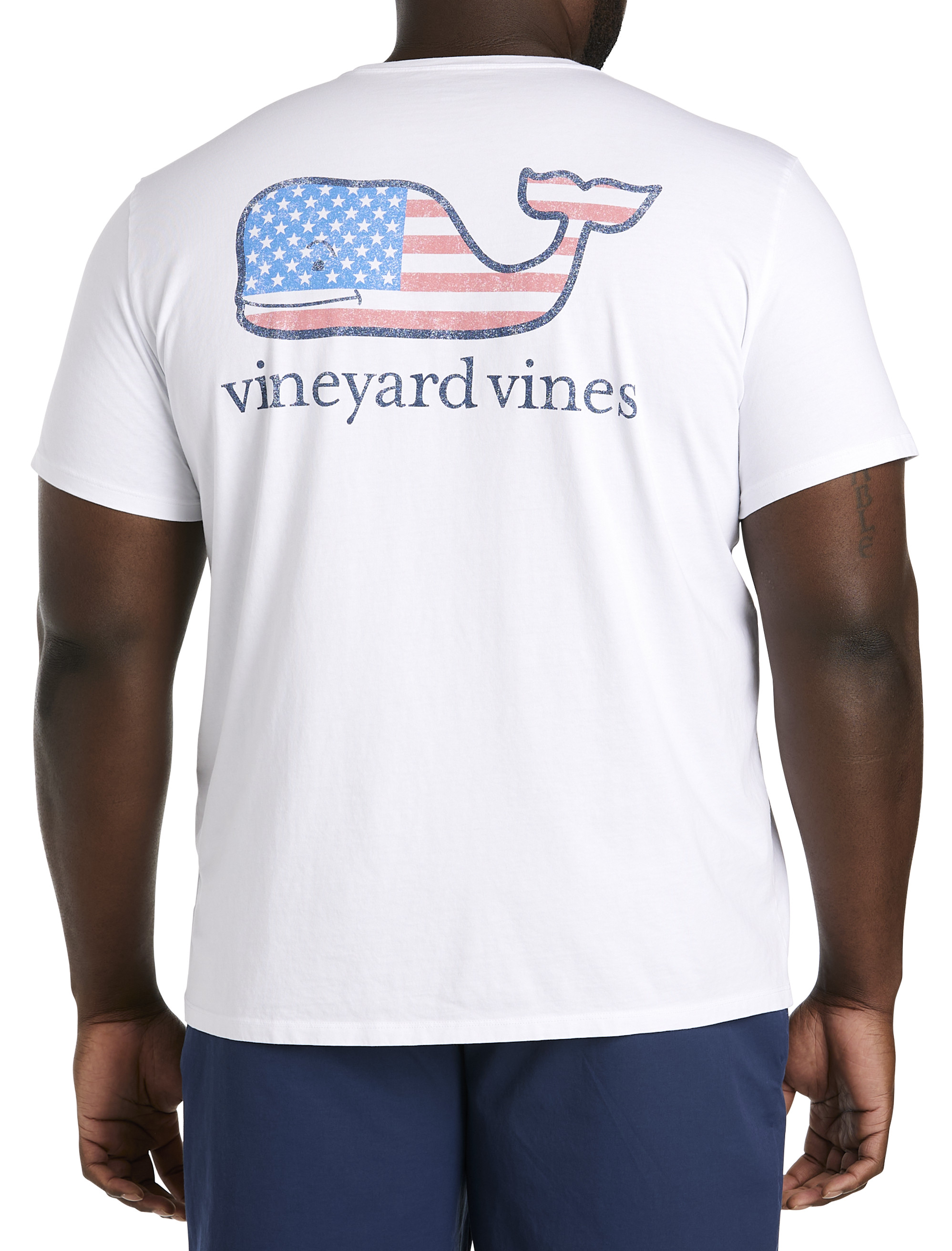 Vineyard Vines Long Sleeve Fish Flag Harbor Performance Tee White Cap XXL / White Cap