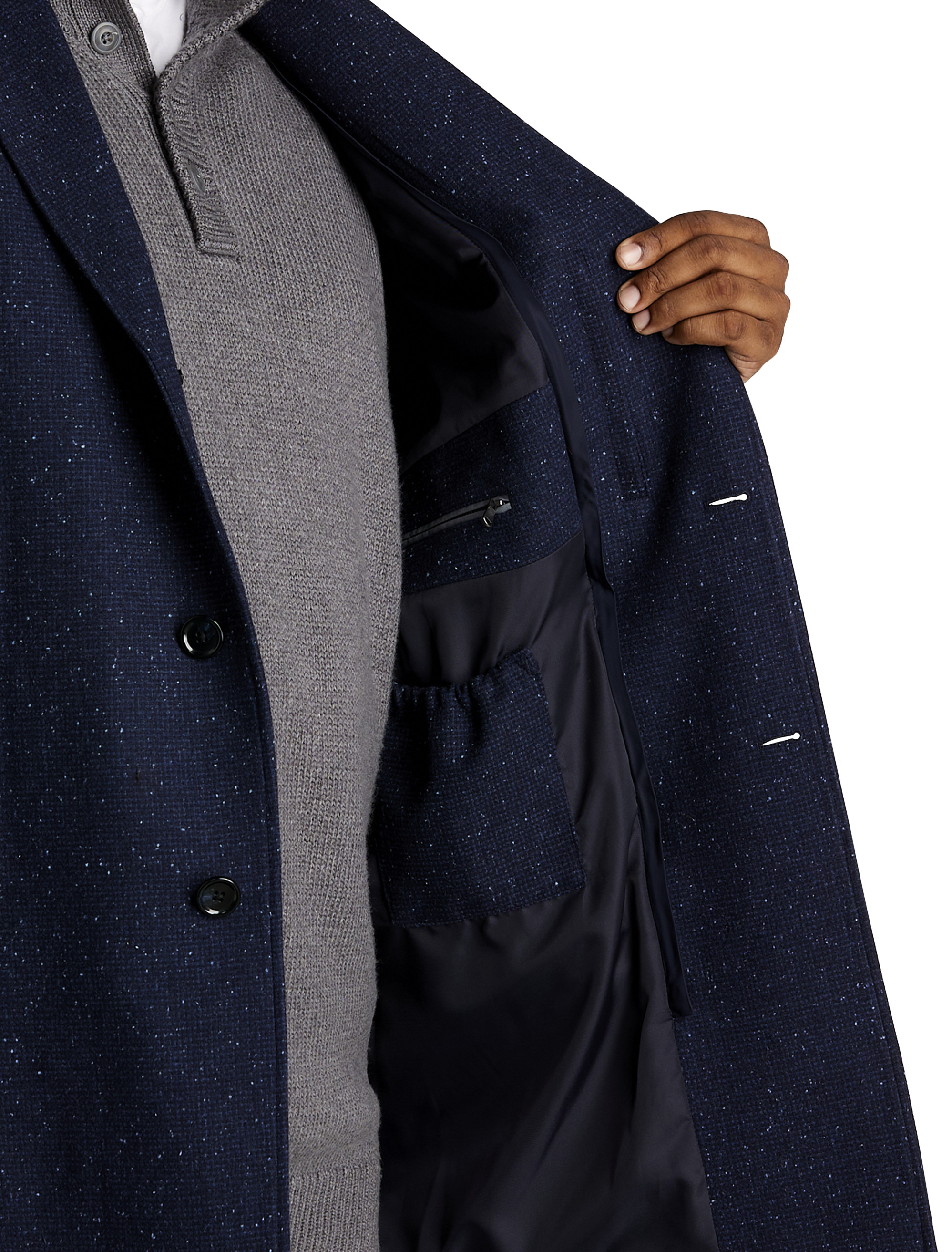 ジャケット・アウター 22AW sulvam HOODED OVER COAT NAVY ジャケット・アウター 22AW sulvam HOODED OVER COAT NAVY ジャケット