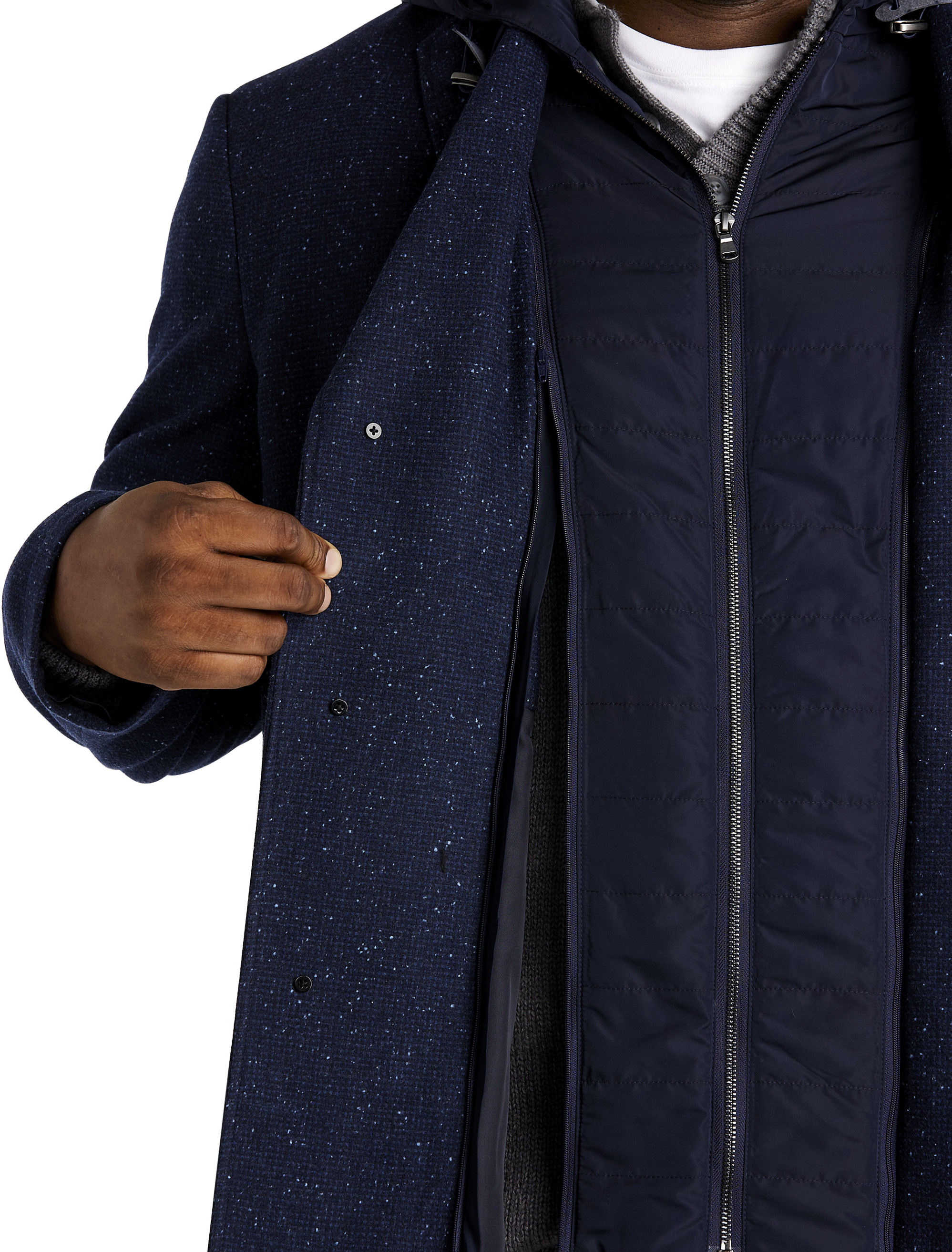 Big + Tall | JV Reflex Westin Hooded Overcoat | DXL