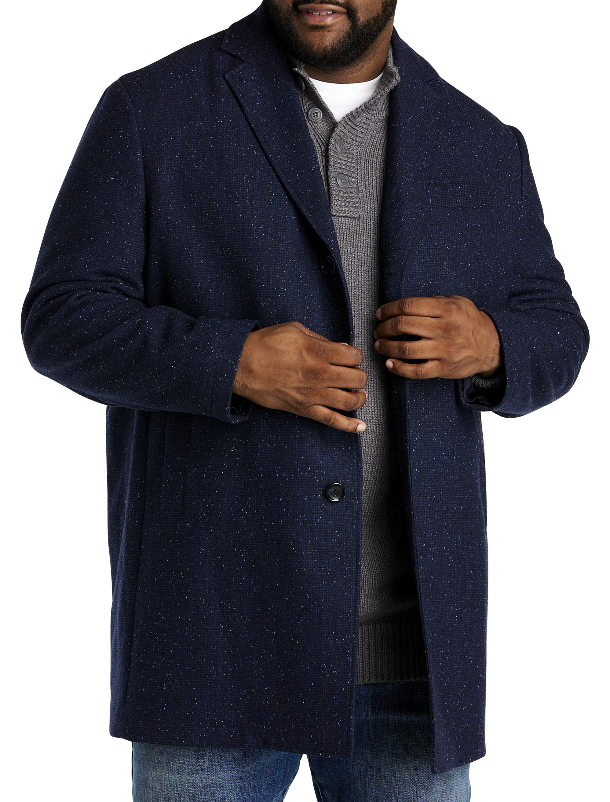 Mens big and sale tall overcoats