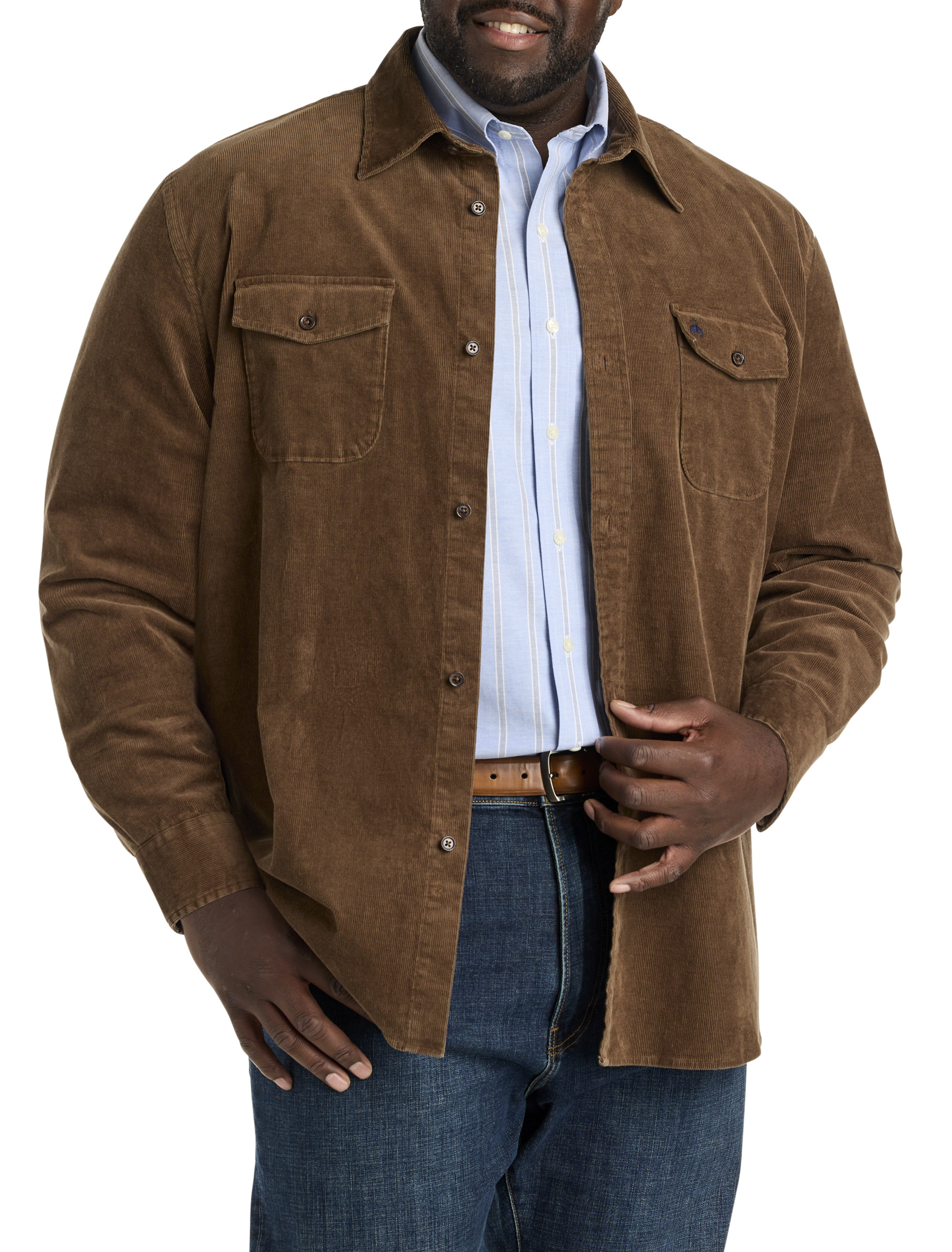 Big + Tall, Brooks Brothers Corduroy Shirt Jacket