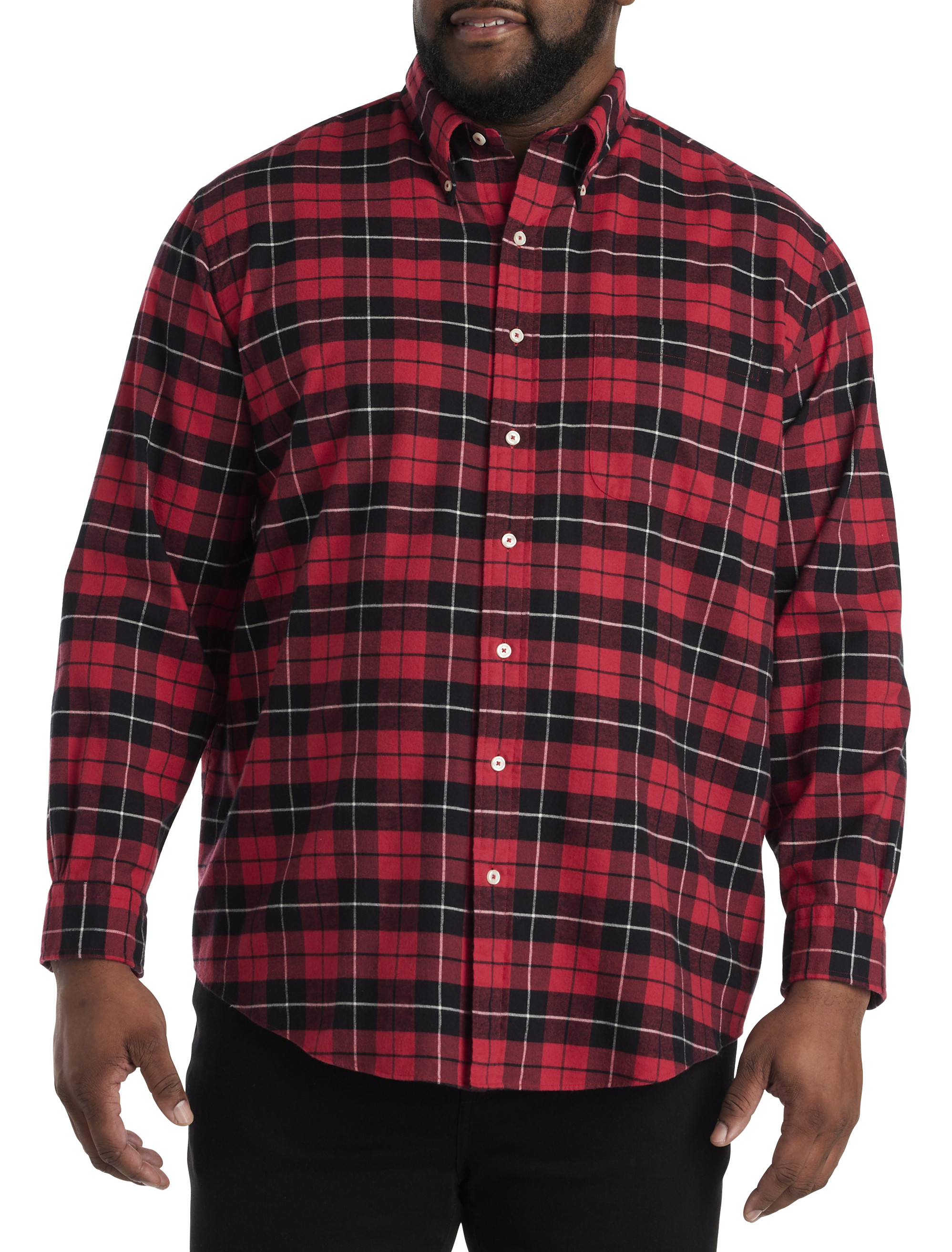 Big + Tall | Brooks Brothers Plaid Flannel Sport Shirt | DXL