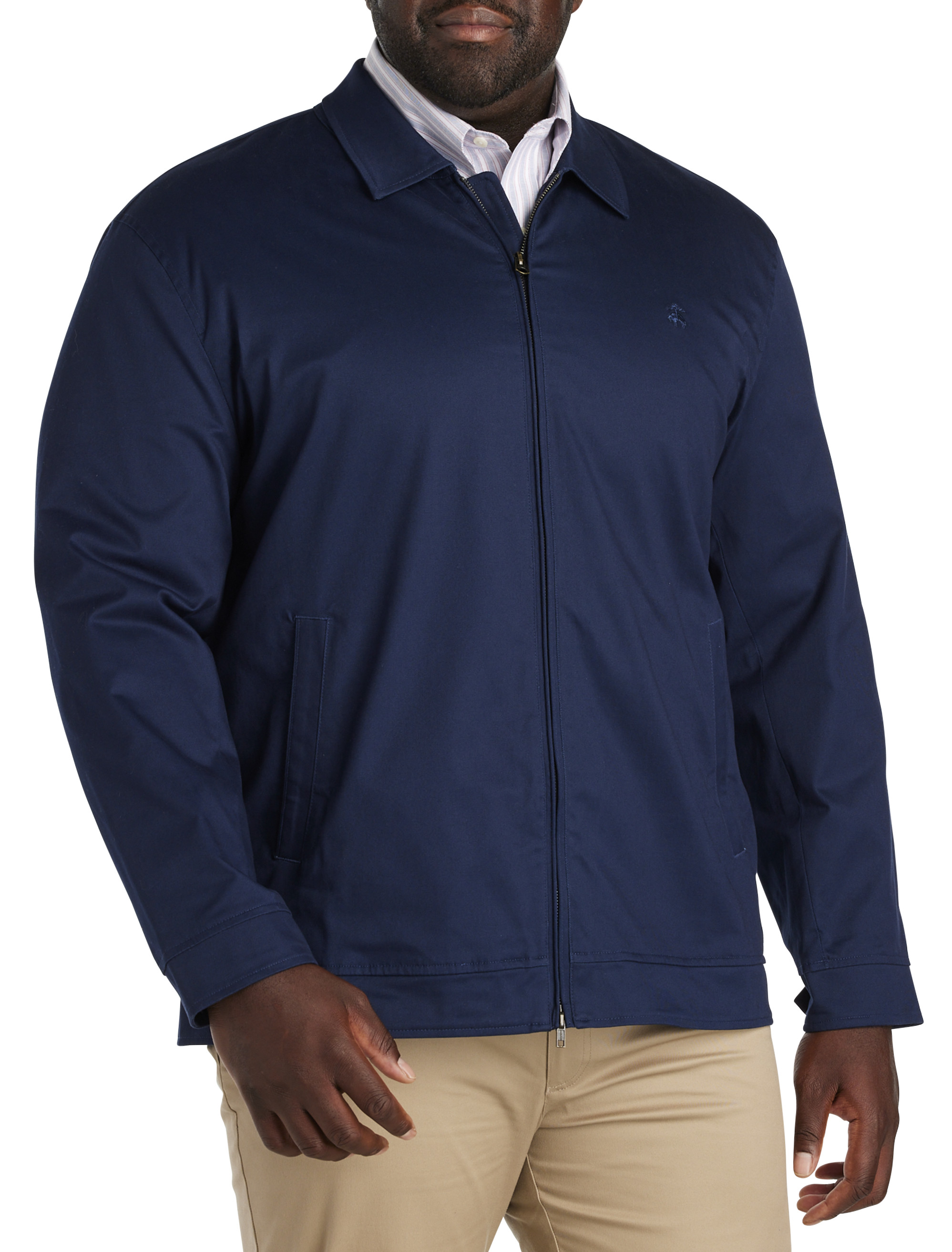 BB COTTON LOGO BOMBER JKT NVY