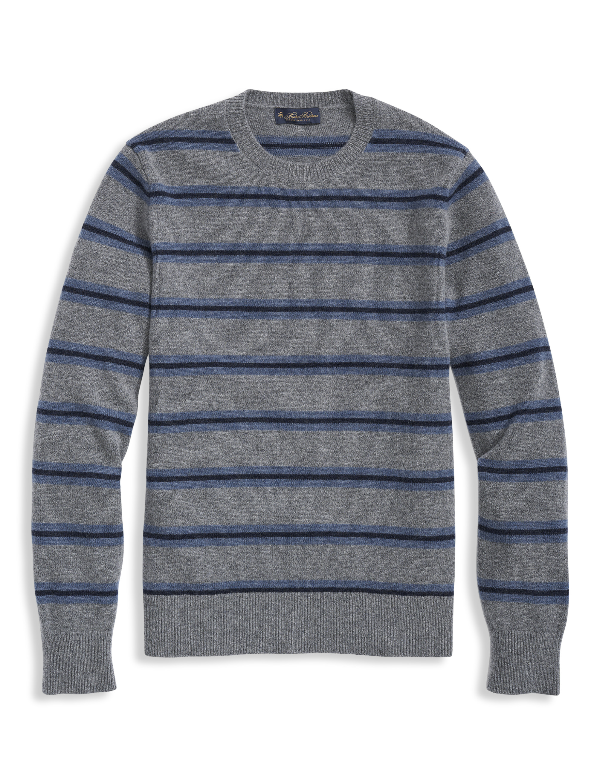 Men's Giant Distorted Damier Crewneck Sweater Wool