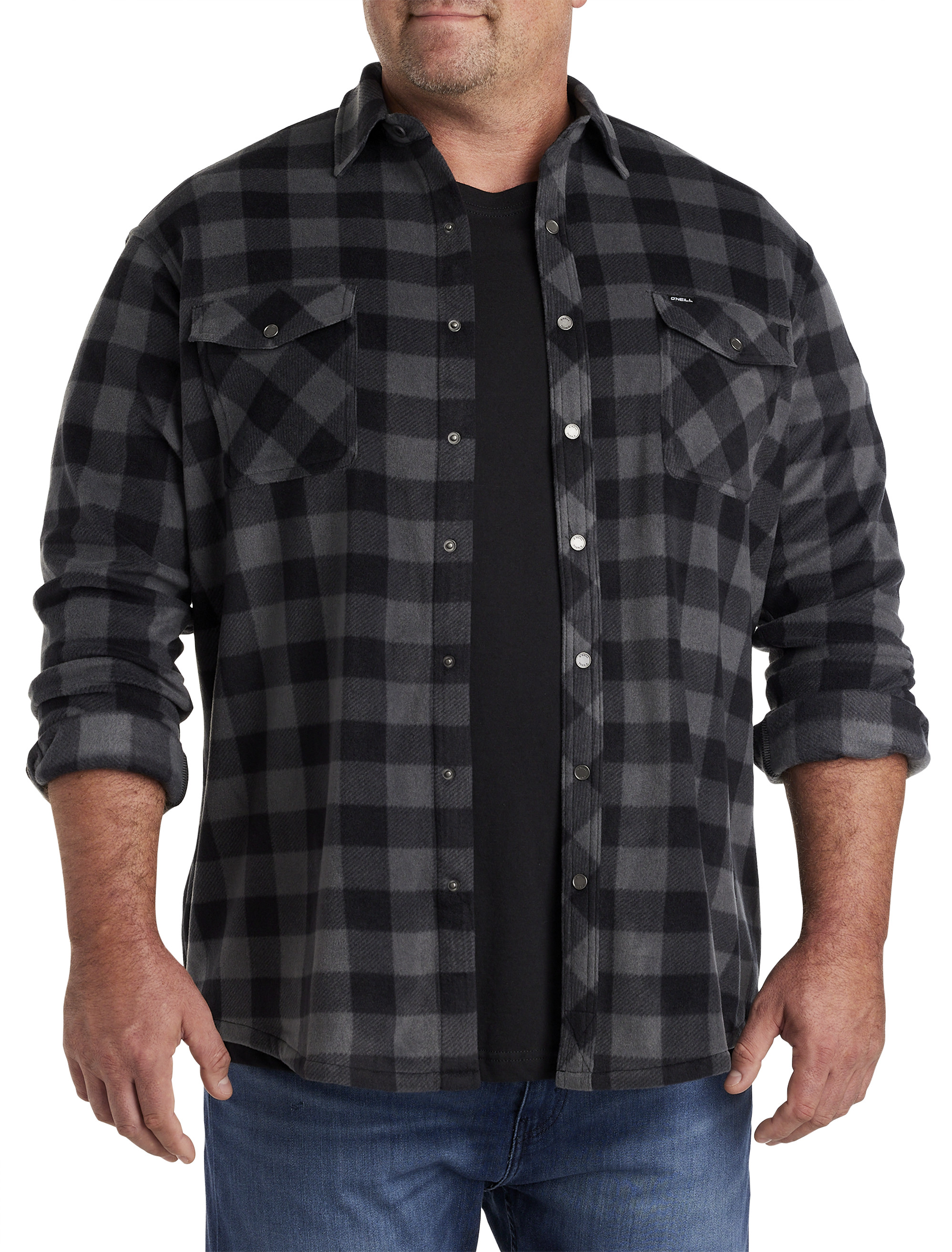 Big + Tall | O'Neill Glacier Plaid Superfleece Flannel Shirt
