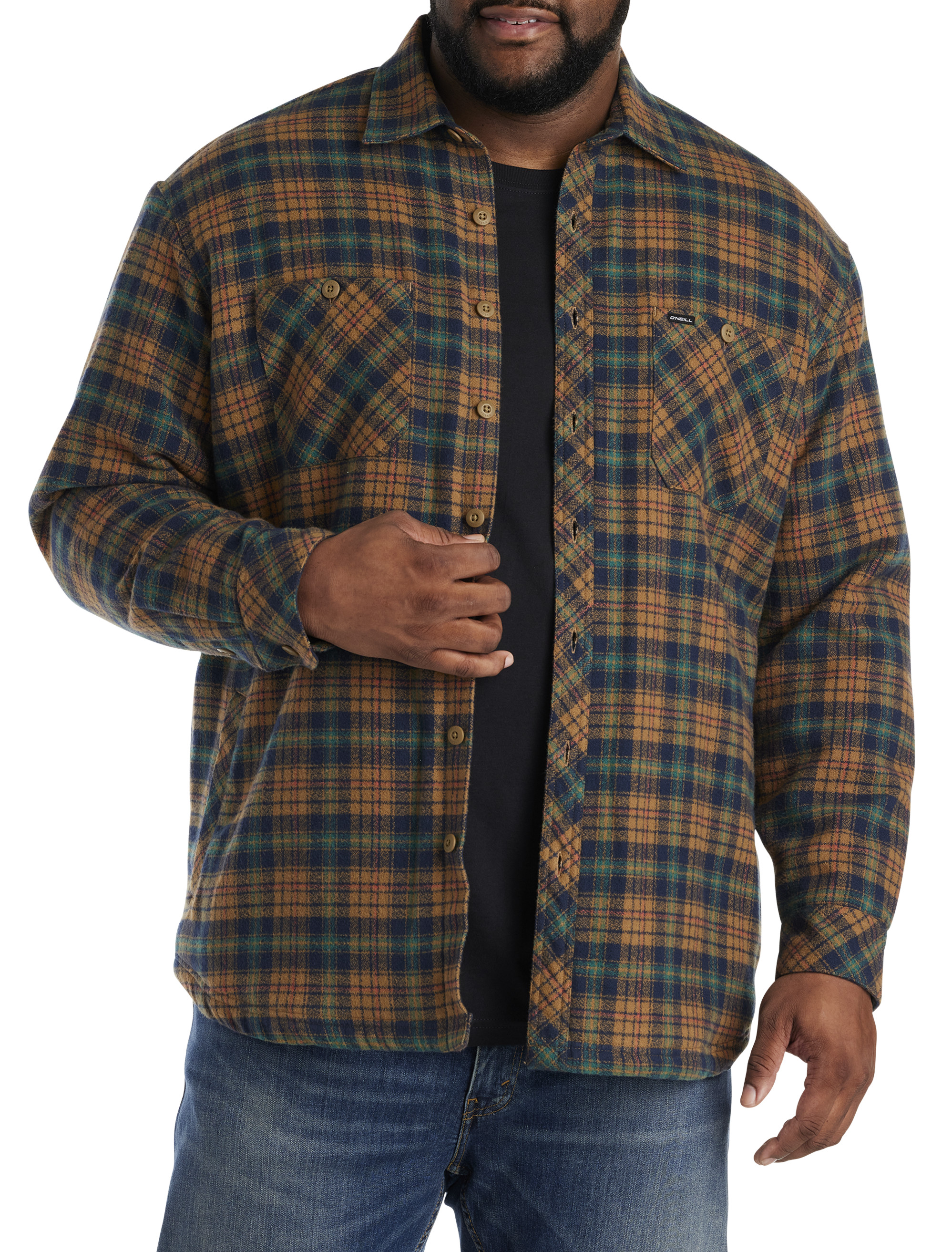 o neill men's redmond flannel shirt