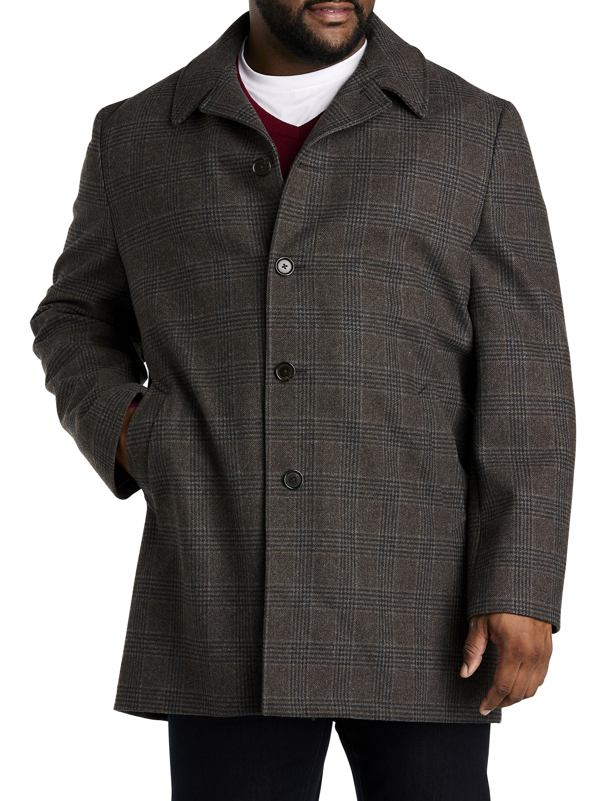 Men's Top Coat Charcoal - Large - clothing & accessories - by