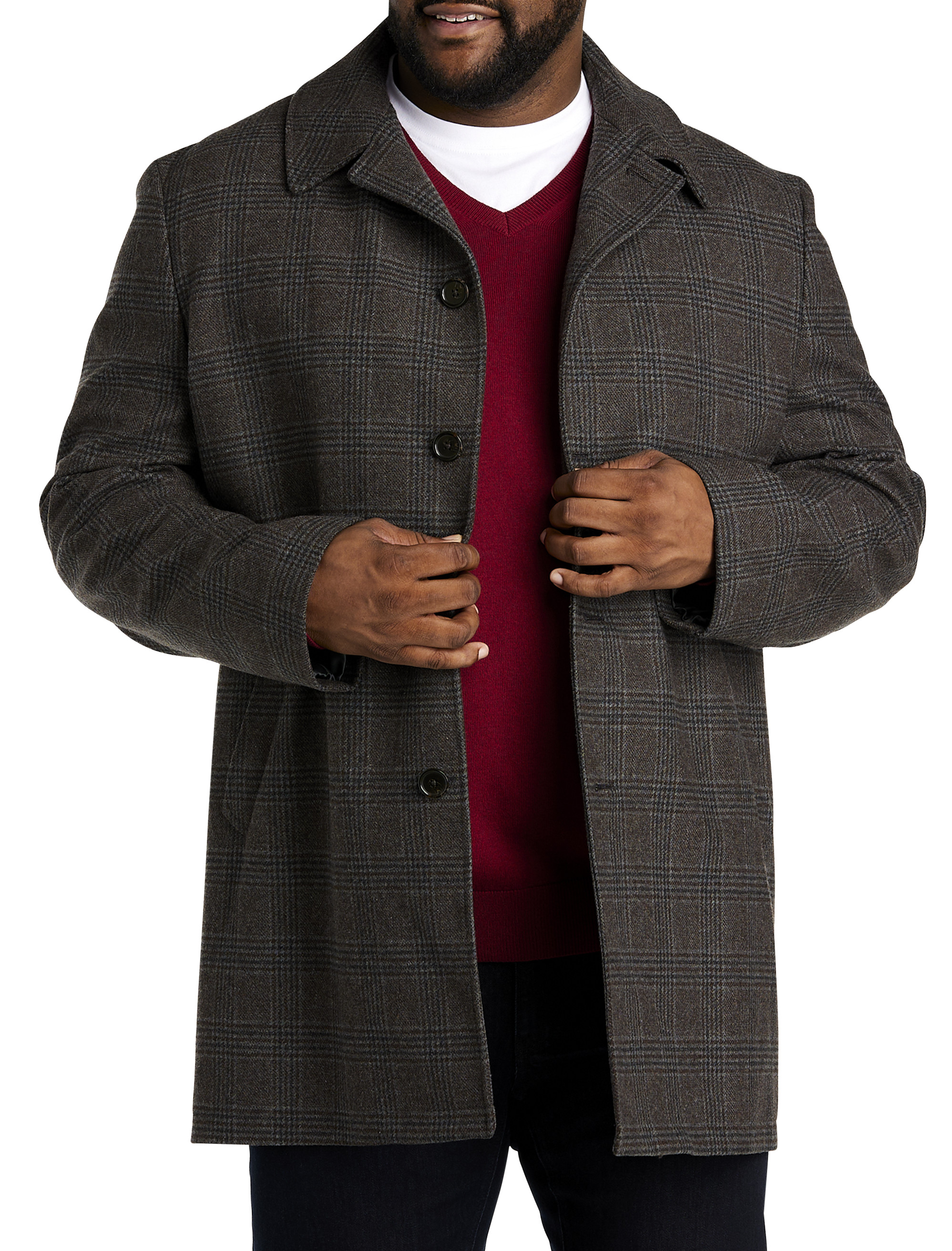 Big and tall store wool coat