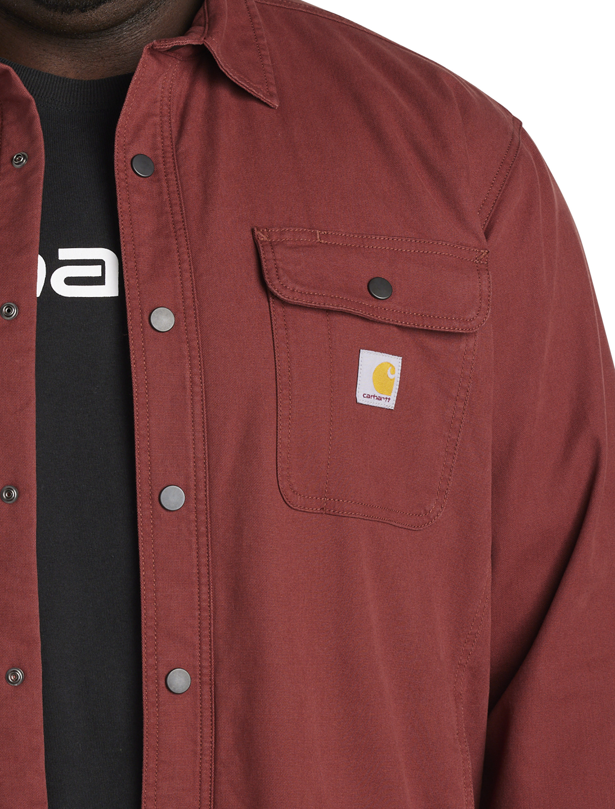 Big + Tall | Carhartt Canvas Fleece-Lined Shirt Jacket | DXL