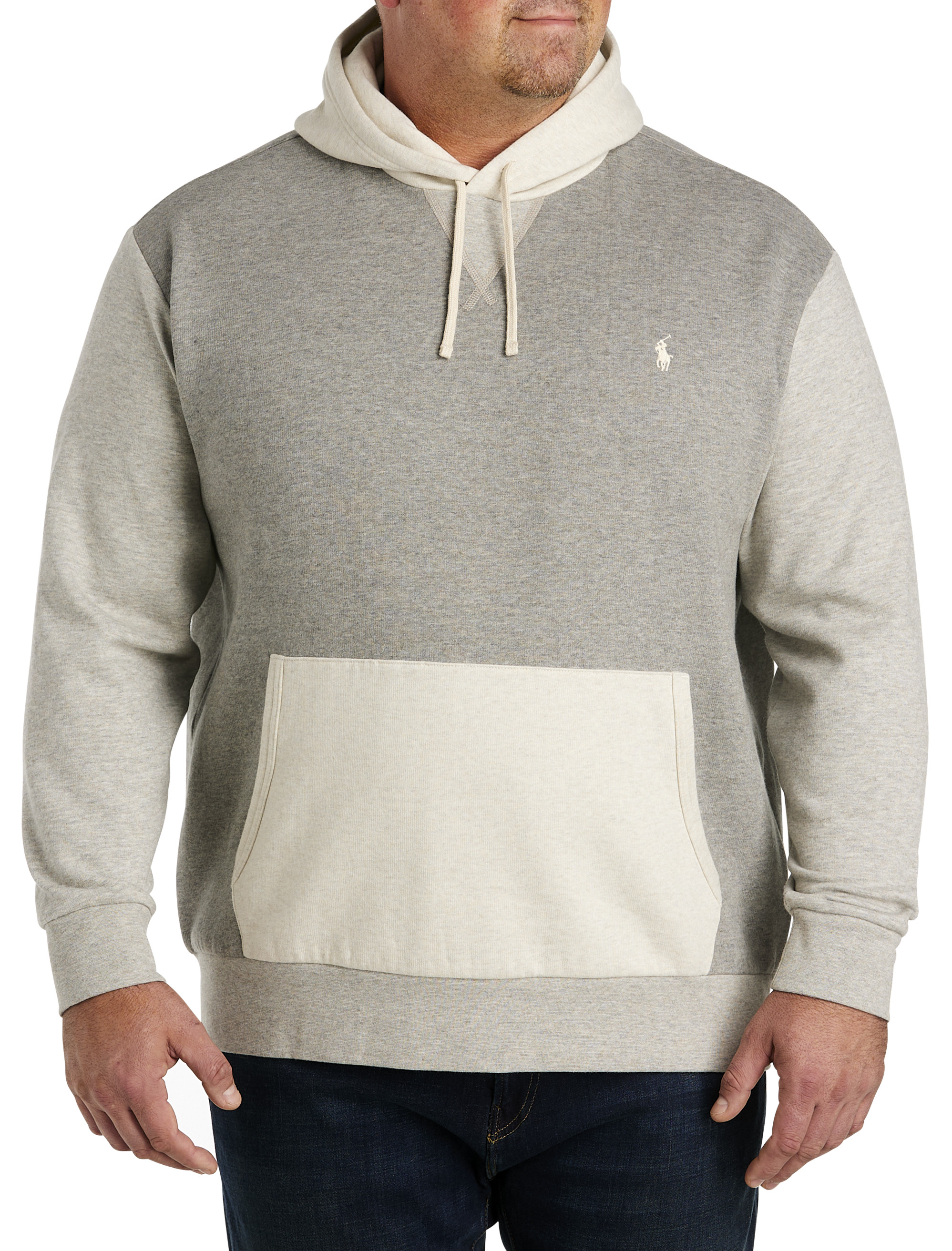 Polo fleece 2024 pullover hoodie