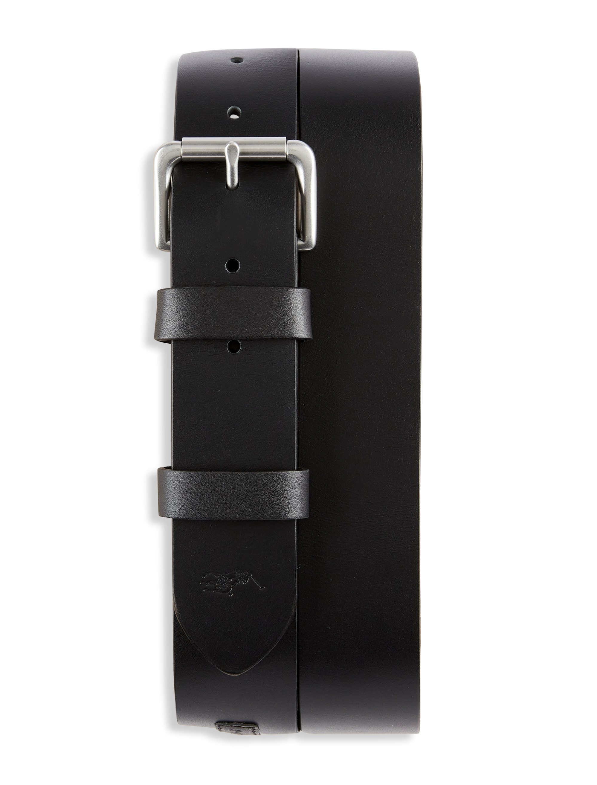 Black Leather Belts For Men | DXL display picture 3