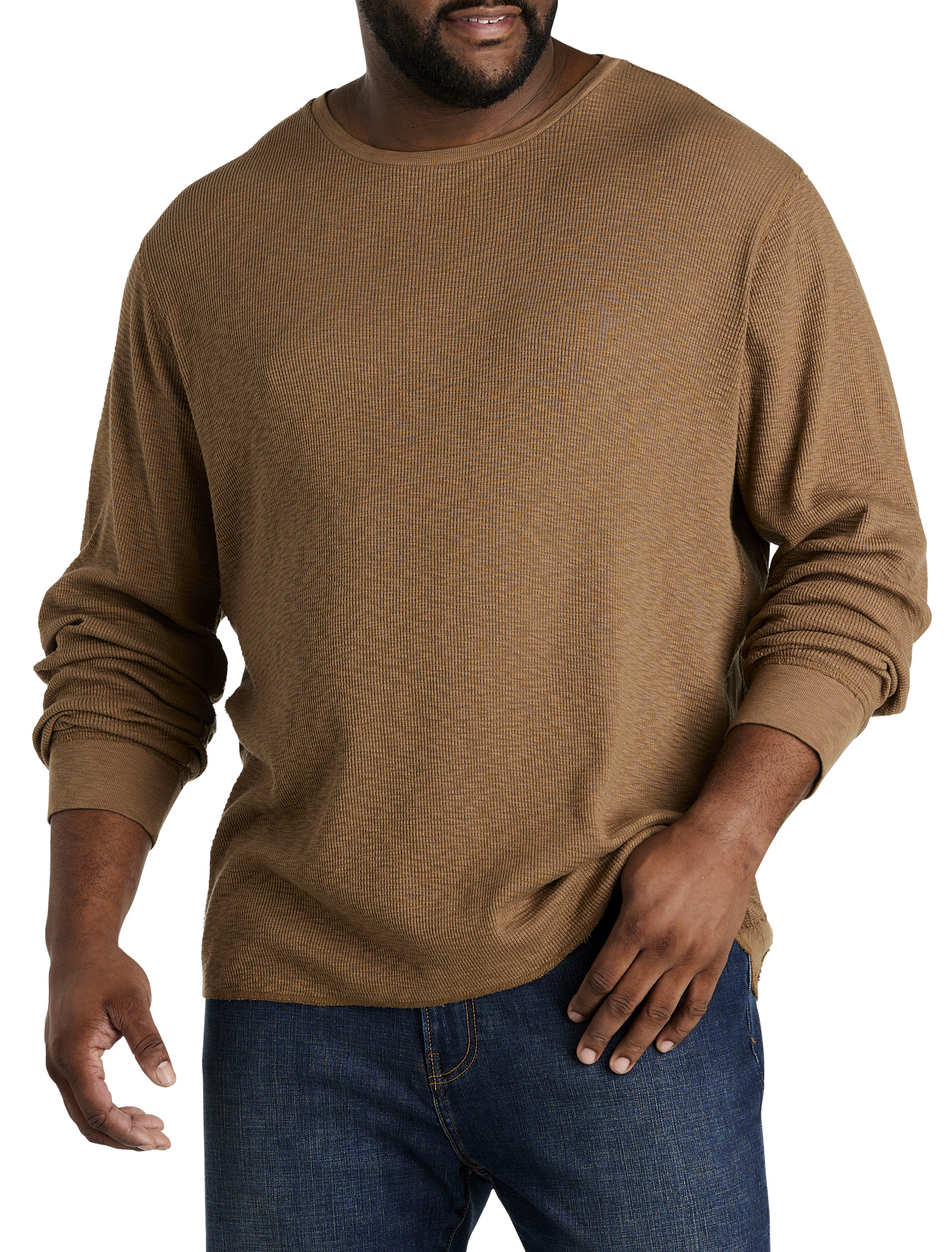 Lucky Brand Men's Long Sleeve Shirt - Casual Stretch T-Shirt