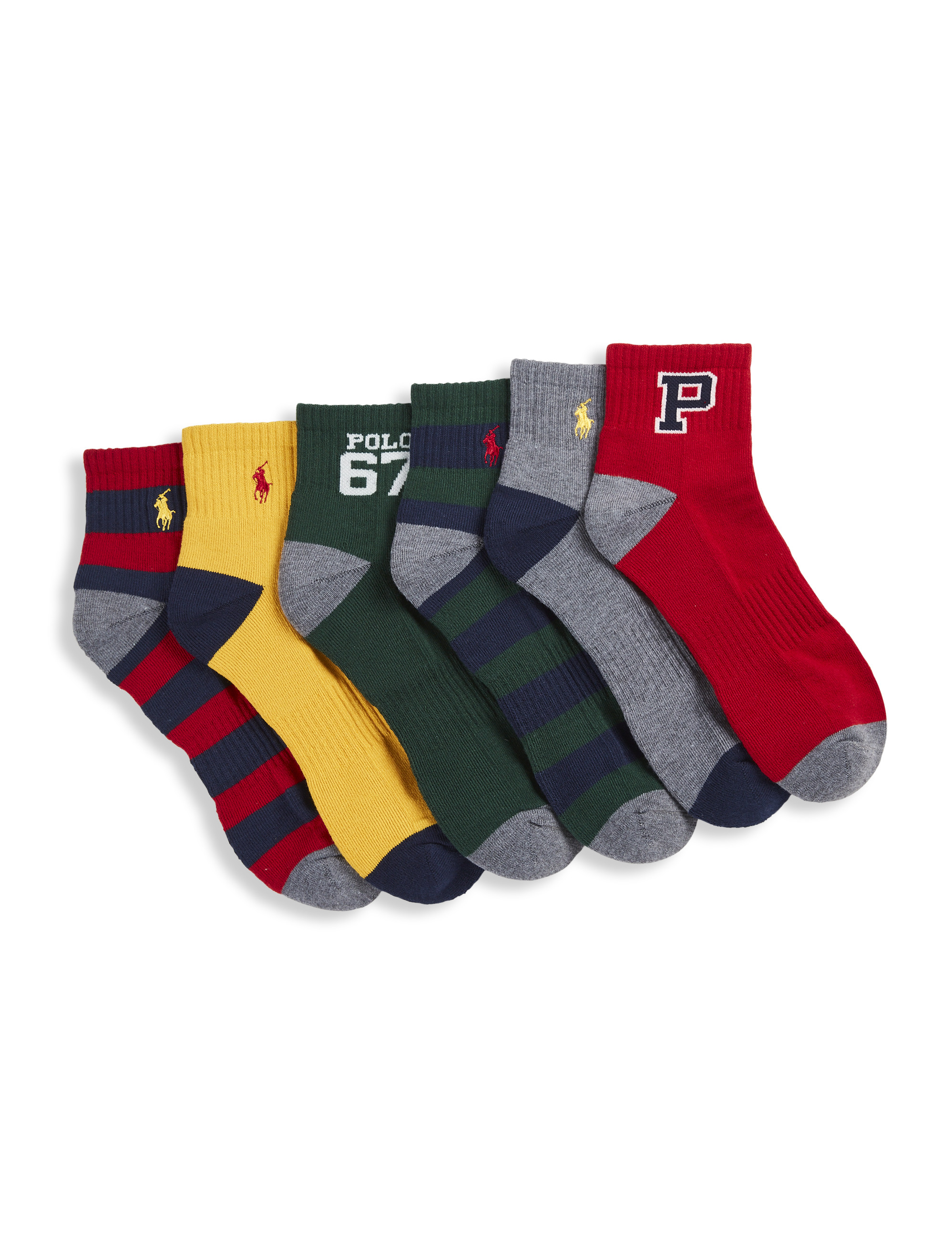 Polo Ralph Lauren Underwear Cushioned Low-cut-sock 6-pack - Ankle socks 