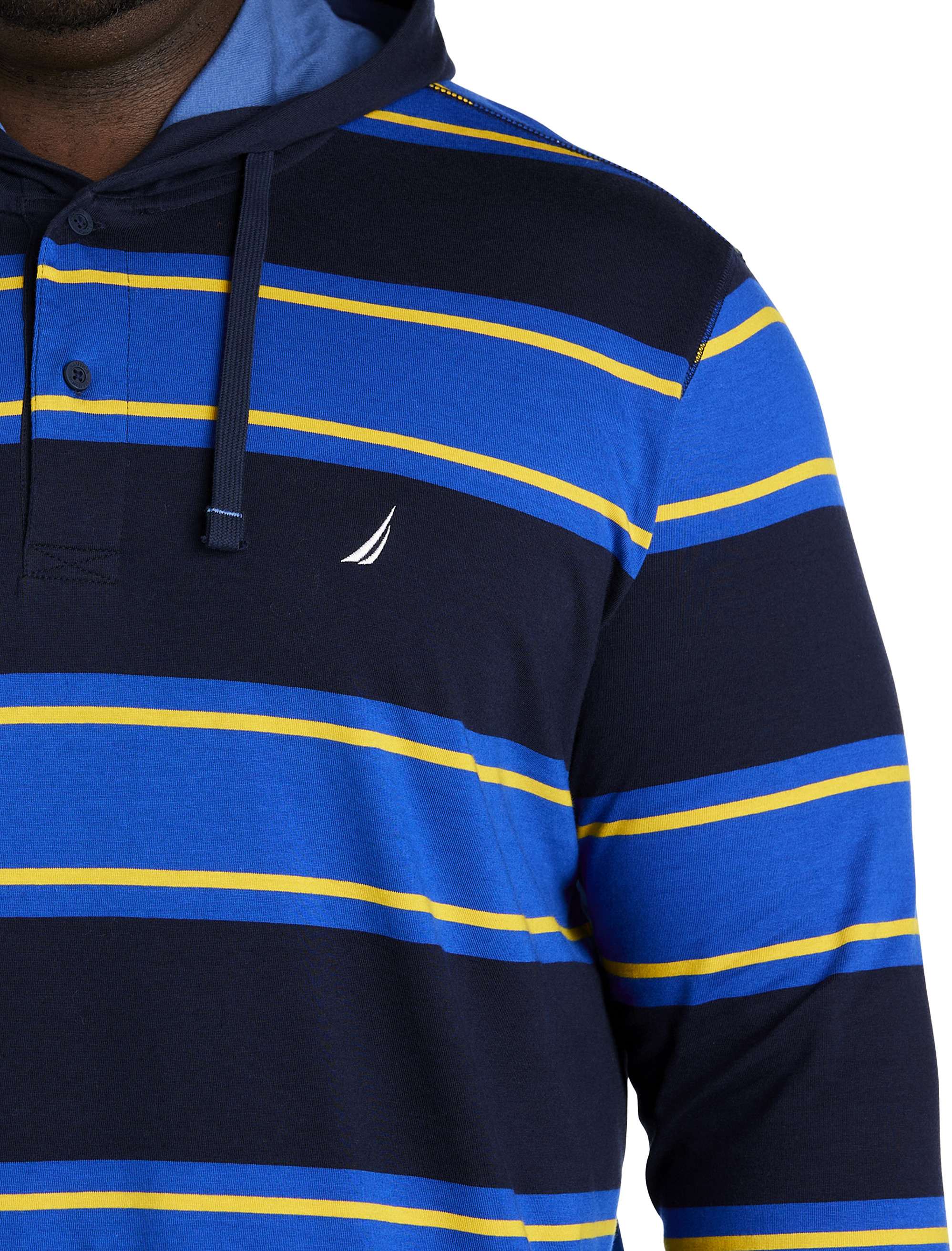 【NOHANT】STRIPE HOODIE RUGBY SHIRT STRIPE HOODIE RUGBY SHIRT GREEN - NOHANT | 60% - Asian