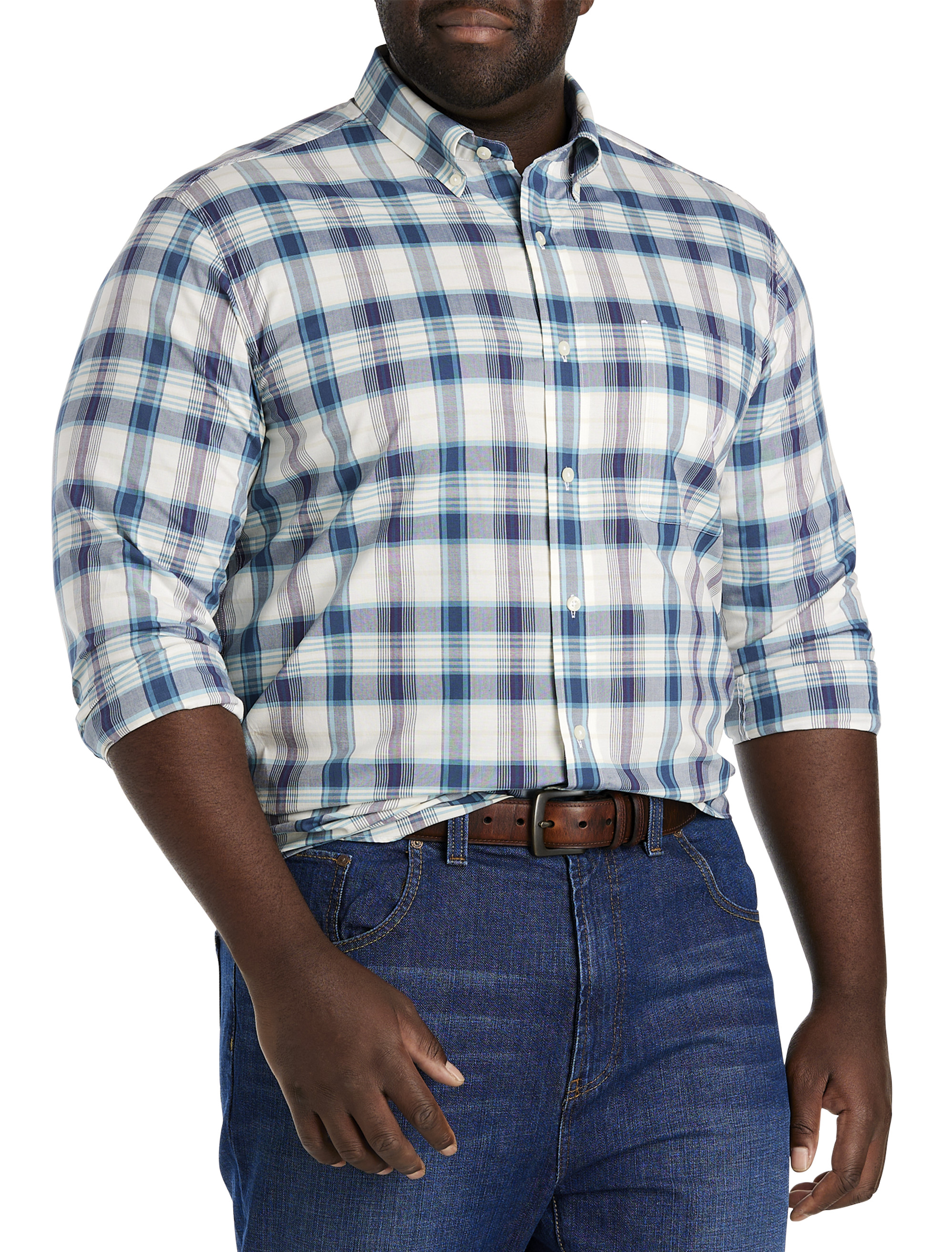 Big + Tall, Lucky Brand Plaid Flannel Sport Shirt
